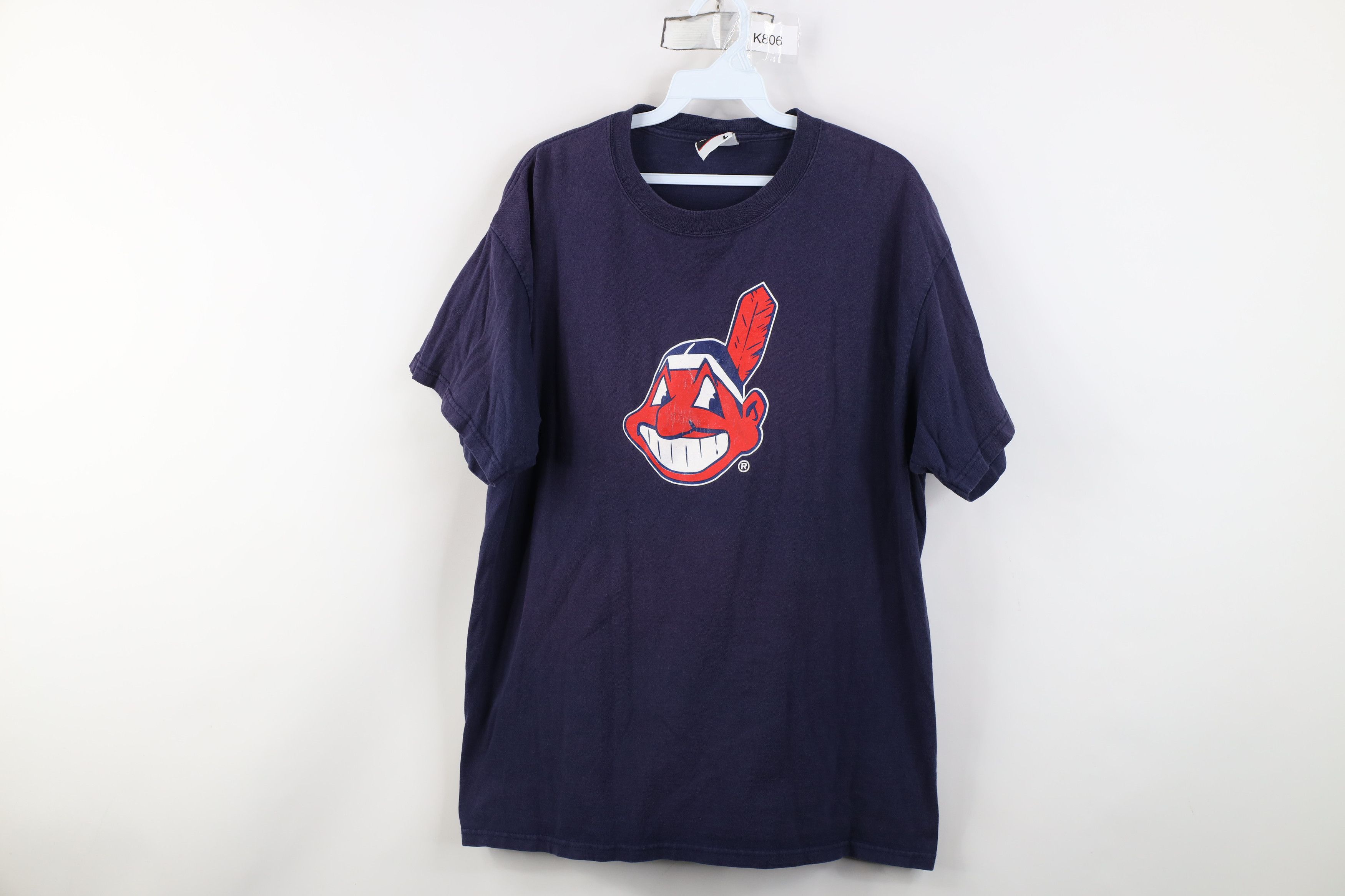 Vintage Vintage 90s Chief Wahoo Cleveland Indians Baseball T-Shirt Size US L / EU 52-54 / 3 - 1 Thumbnail