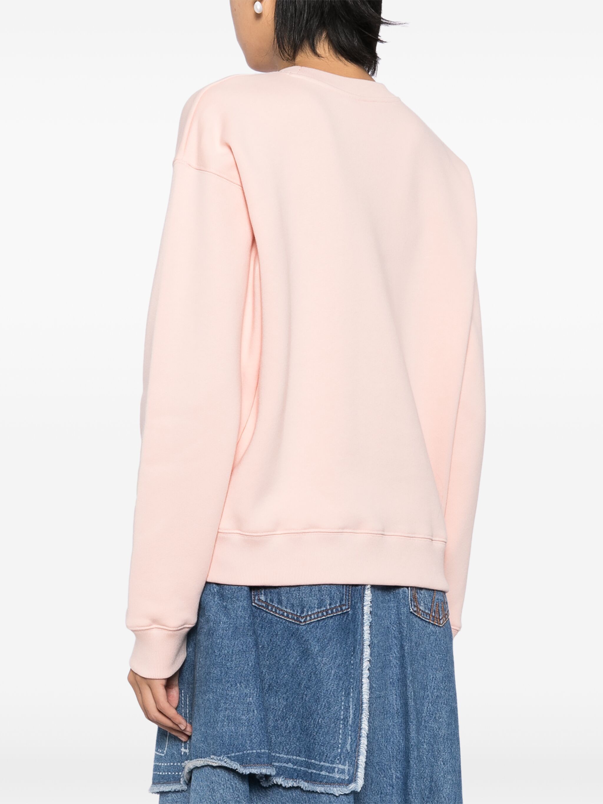 Maison Kitsune o1s22i1n1124 Bold Fox Head Crewneck Sweatshirt in Pink Size M / US 6-8 / IT 42-44 - 4 Thumbnail