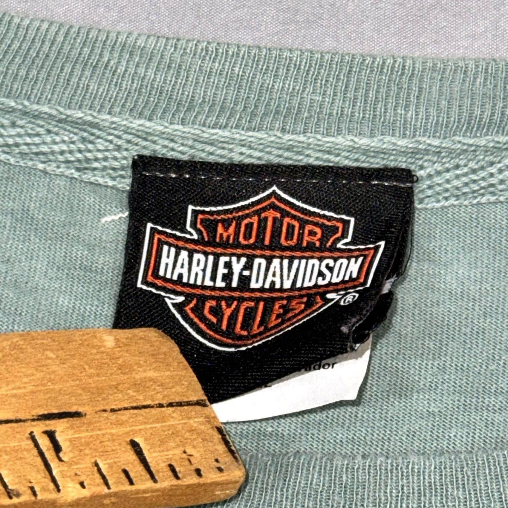 Harley Davidson Harley-Davidson Shirt Mens XL Green Long Sleeve Chicago Route 66 Eagle Graphic Size US XL / EU 56 / 4 - 6 Thumbnail