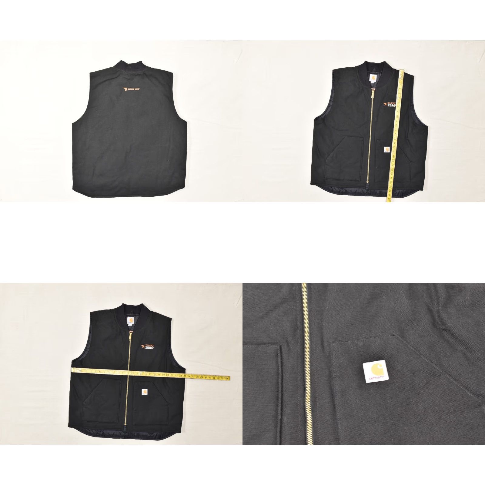 Carhartt VINTAGE Carhartt V01 Duck Vest Black Arctic Quilt Lined Men's XL Quilted Vest with Logo Canvas See Logo Black Quilted Lined Warmth 300 Size US XL / EU 56 / 4 - 8 Thumbnail