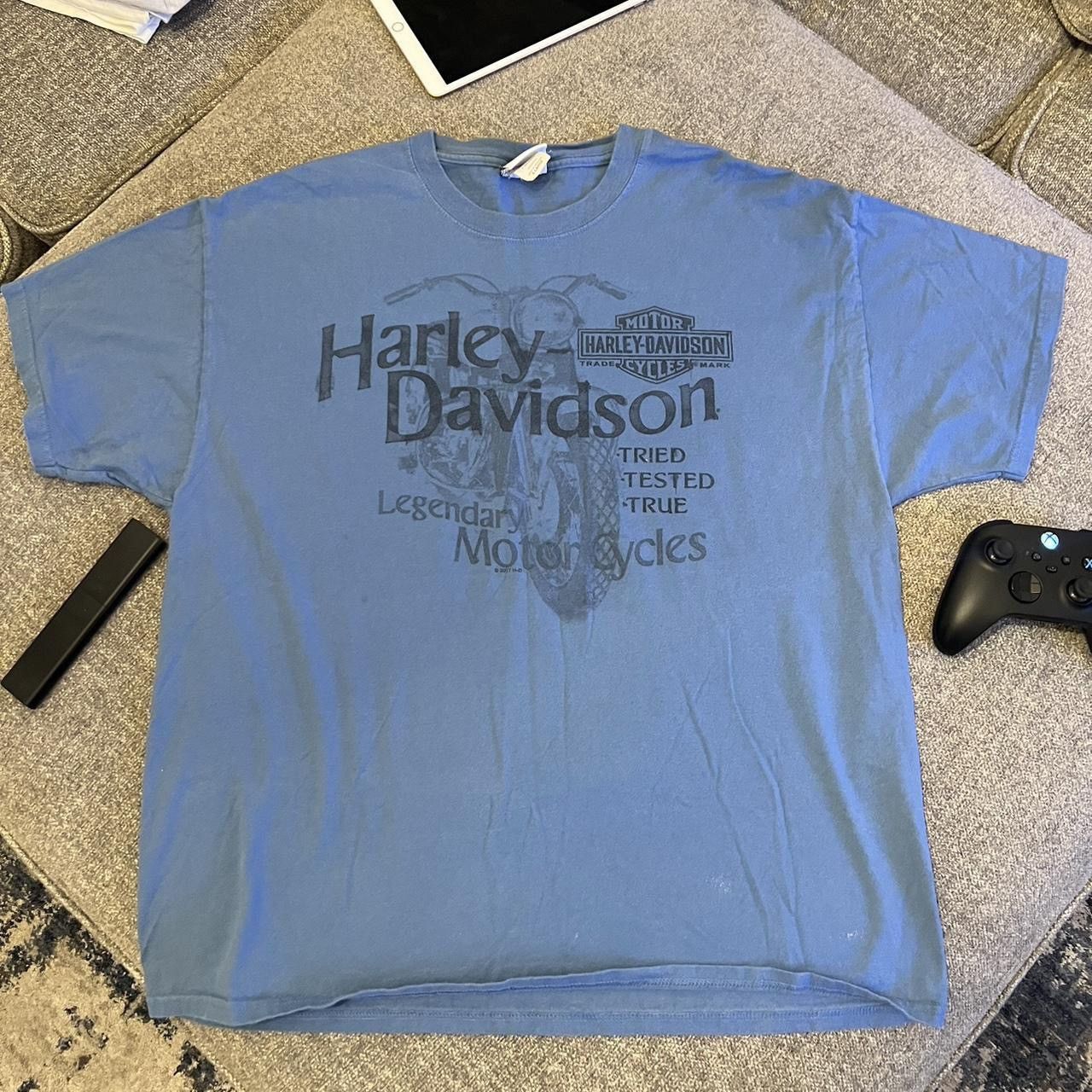Harley Davidson × Vintage Harley Davidson Biker T Shirt Size US XL / EU 56 / 4 - 3 Thumbnail