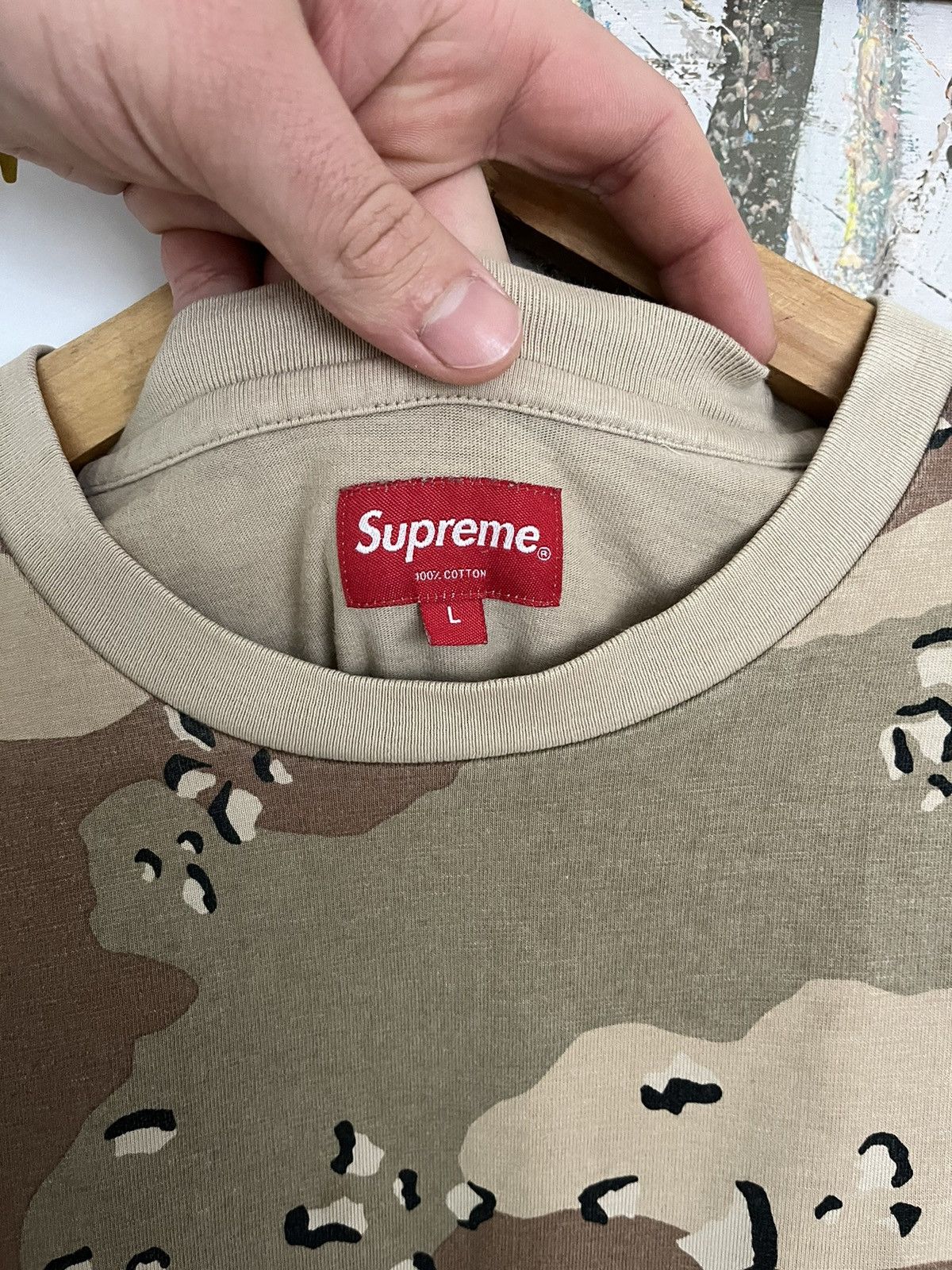 Japanese Brand × Supreme Supreme desert camo heavy cotton t-shirt Size US L / EU 52-54 / 3 - 5 Thumbnail