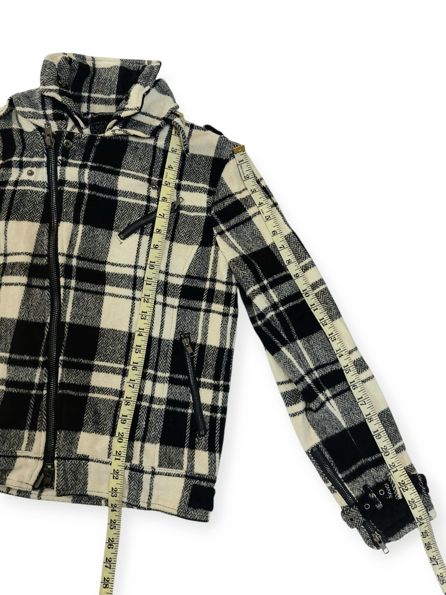 Designer Xfrm Multi Zipped Nova Check Jacket Size US M / EU 48-50 / 2 - 16 Thumbnail