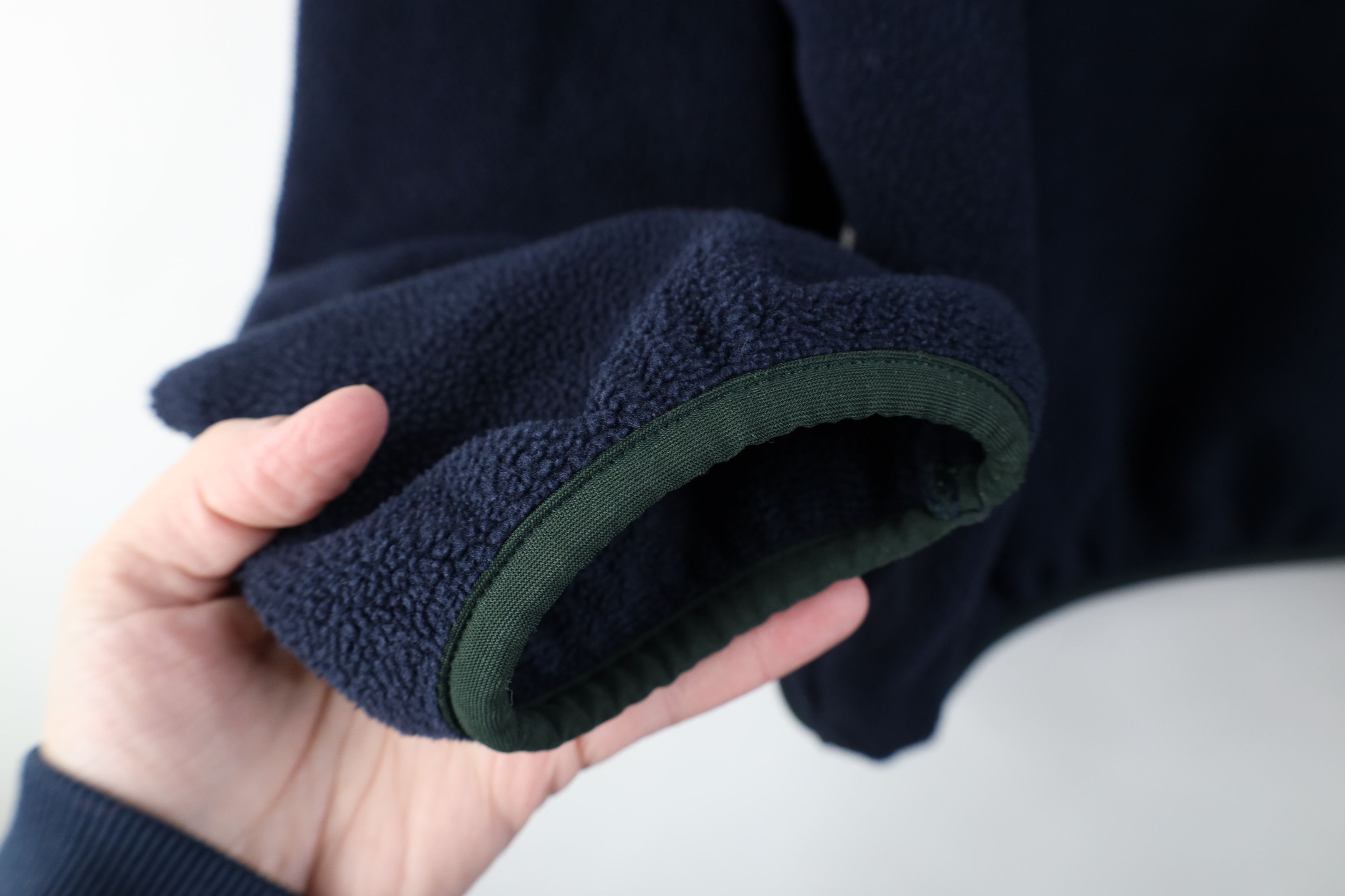 Woolrich Woolen Mills Vintage 90s Woolrich Button Fleece Pullover Sweater Blue USA Size US L / EU 52-54 / 3 - 8 Thumbnail