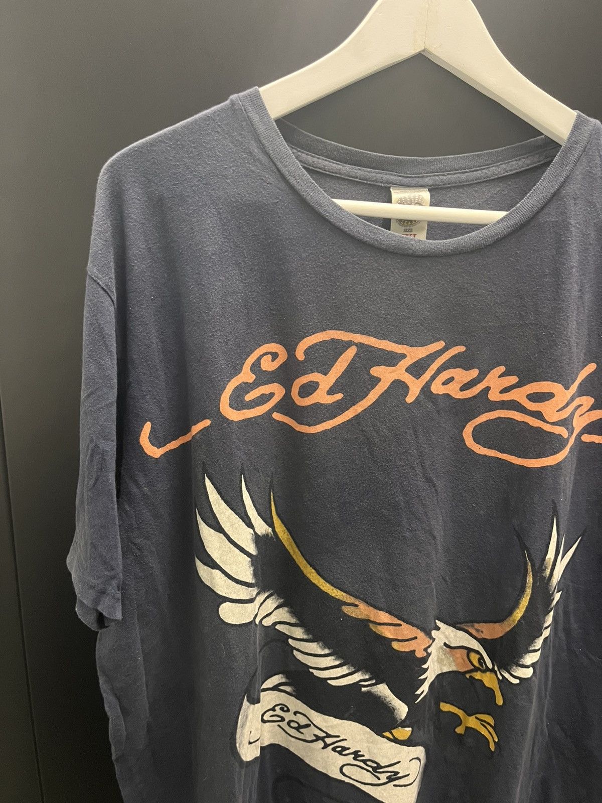 Christian Audigier × Ed Hardy Vintage Y2K Ed Hardy Eagle By Christian Audigier T-Shirt Size US XXL / EU 58 / 5 - 2 Thumbnail