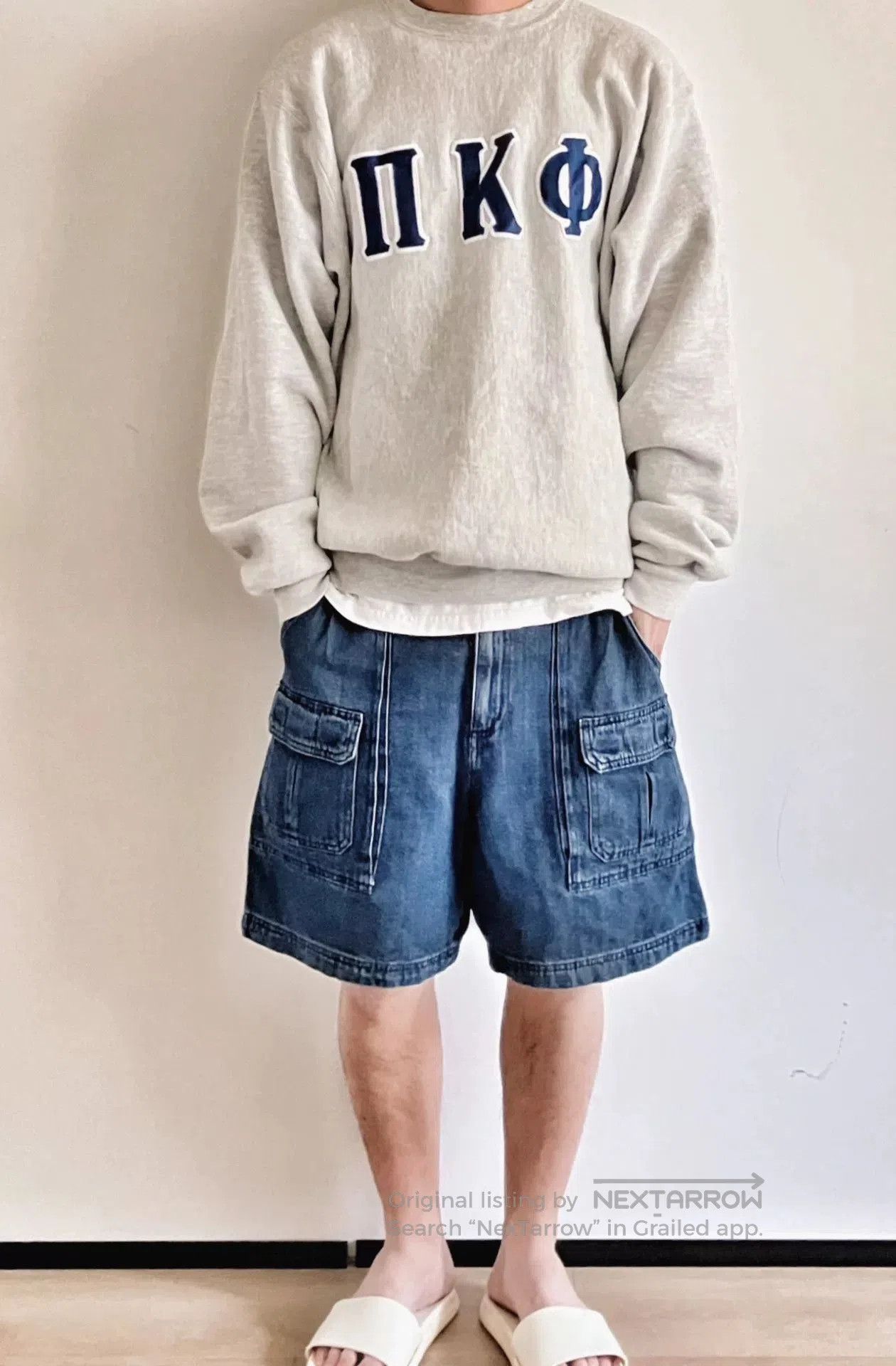 VINNY's Vintage 80s-90s Collegiate Sweatshirt. Size US L / EU 52-54 / 3 - 1 Thumbnail