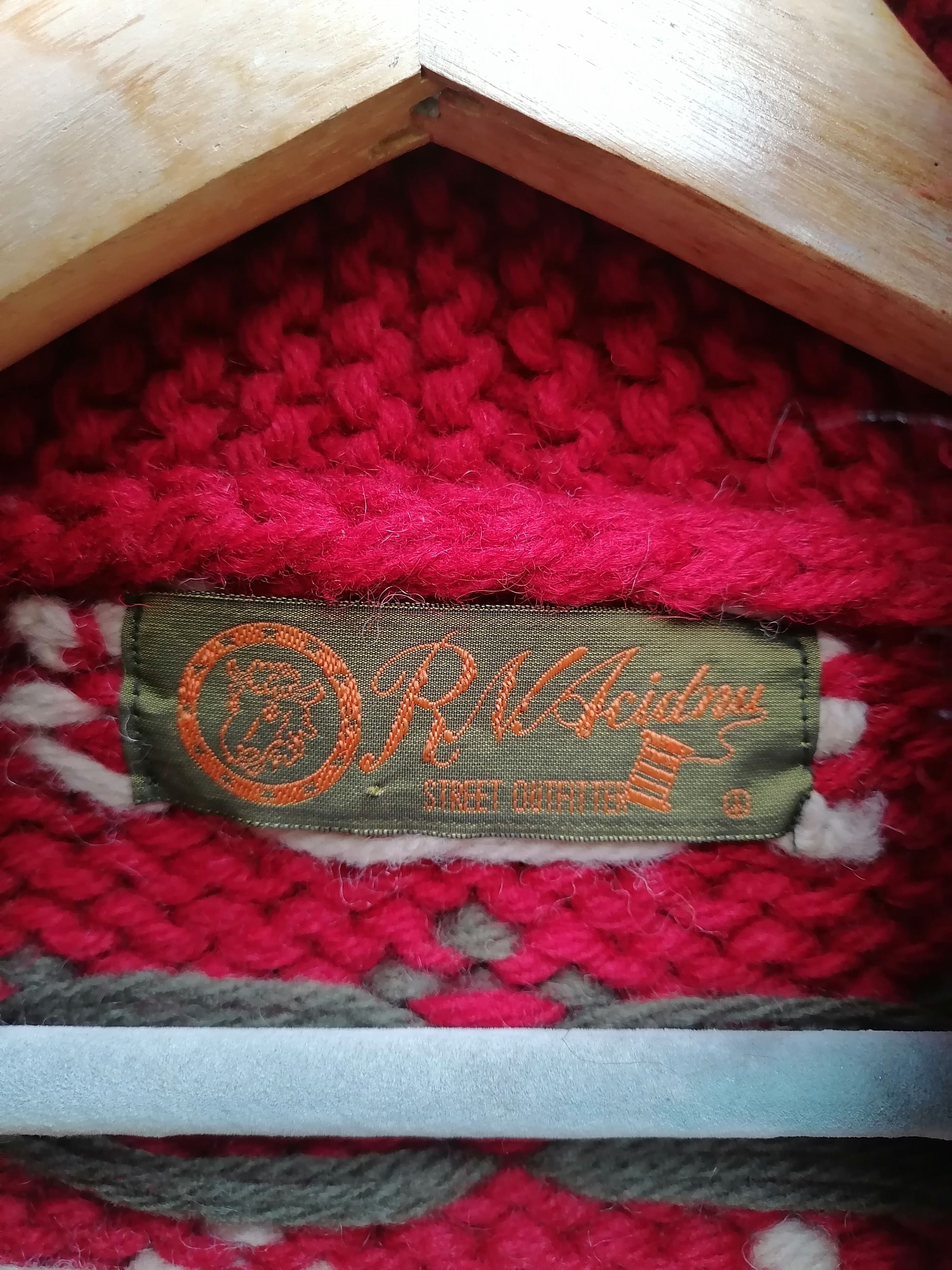 Japanese Brand RNA Heavyweight Cowichan Knit Zipper Cardigan Size US S / EU 44-46 / 1 - 4 Thumbnail