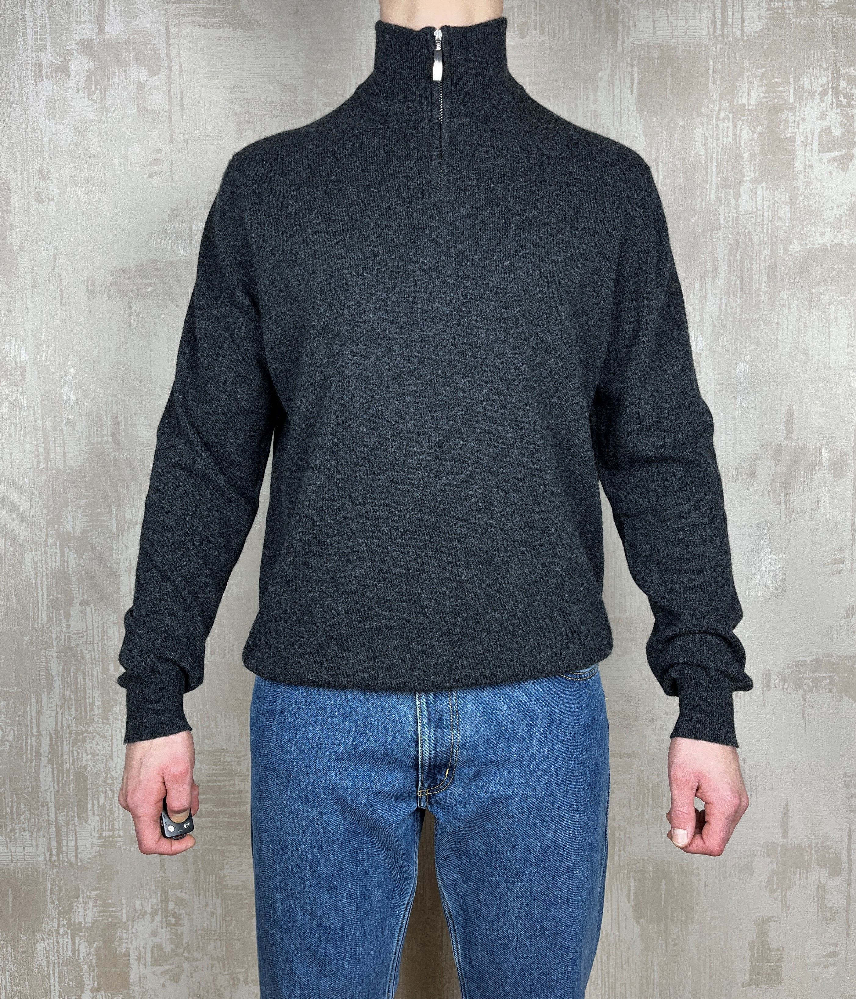 Scott & Charters Scott & Charters Half Zip Wool Sweater Made in Scotland Size US XL / EU 56 / 4 - 3 Thumbnail