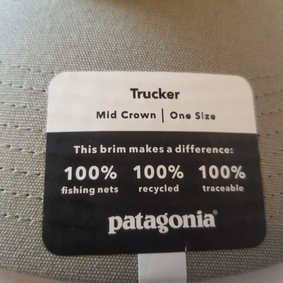 Patagonia Patagonia P-6 Logo Trucker Hat Tea Green NEW UNISEX Size ONE SIZE - 6 Thumbnail