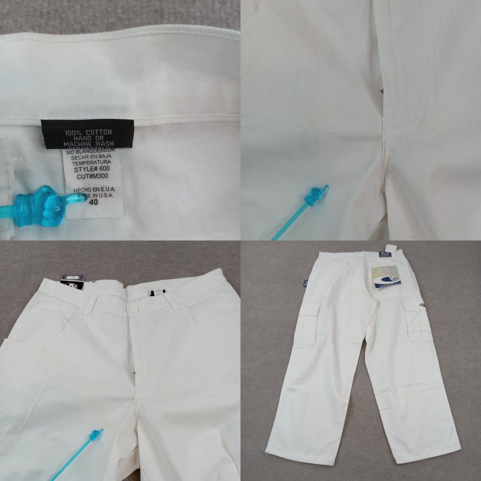 Vintage VINTAGE Interstate Cargo Pants Mens 40 Cargo Pants Adult Regular White Wide-Leg 90s Mens Size US 38 / EU 54 - 8 Thumbnail