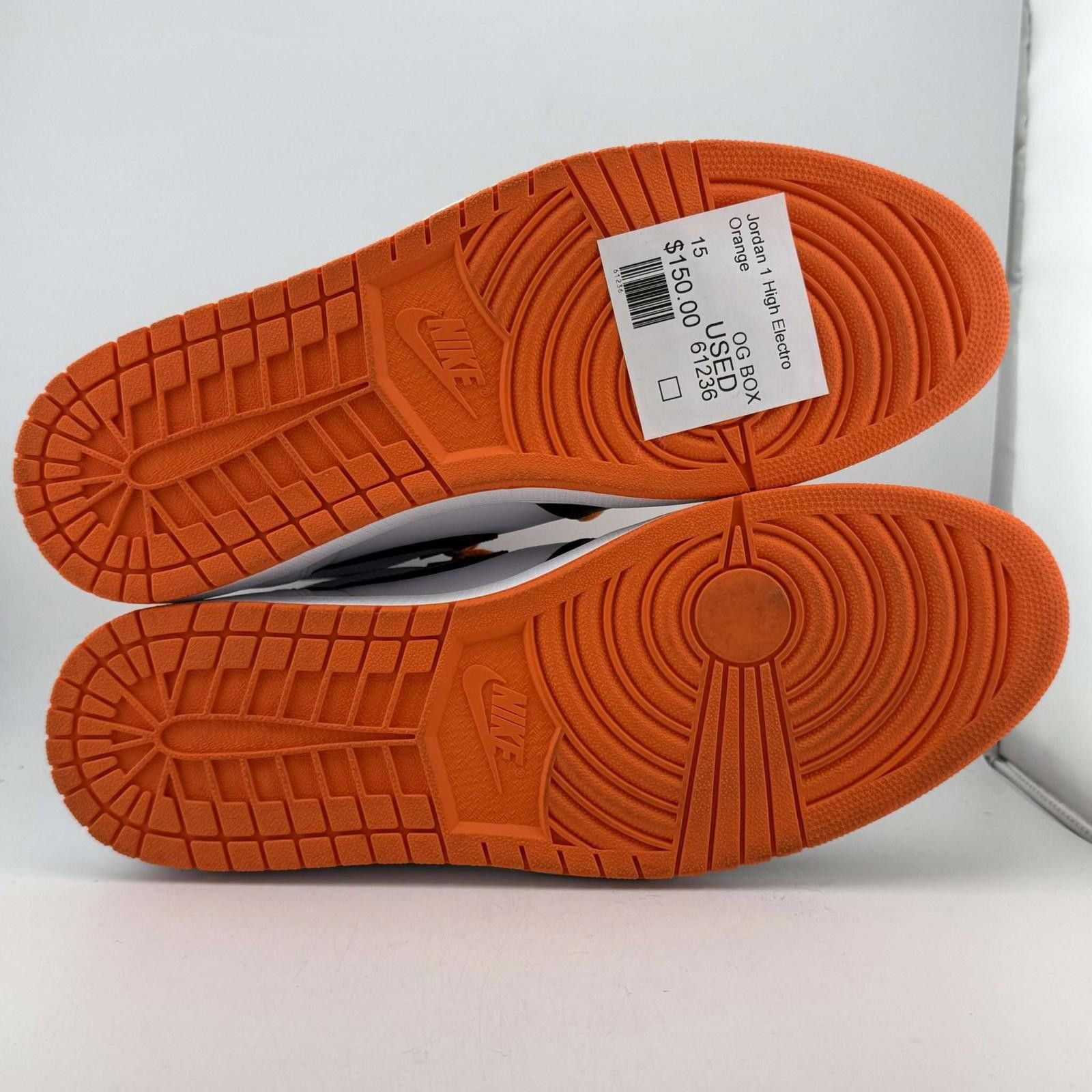 Nike Jordan 1 High Electro Orange US 15 Used with Box 555088-180 Size US 15 / EU 48 - 6 Thumbnail