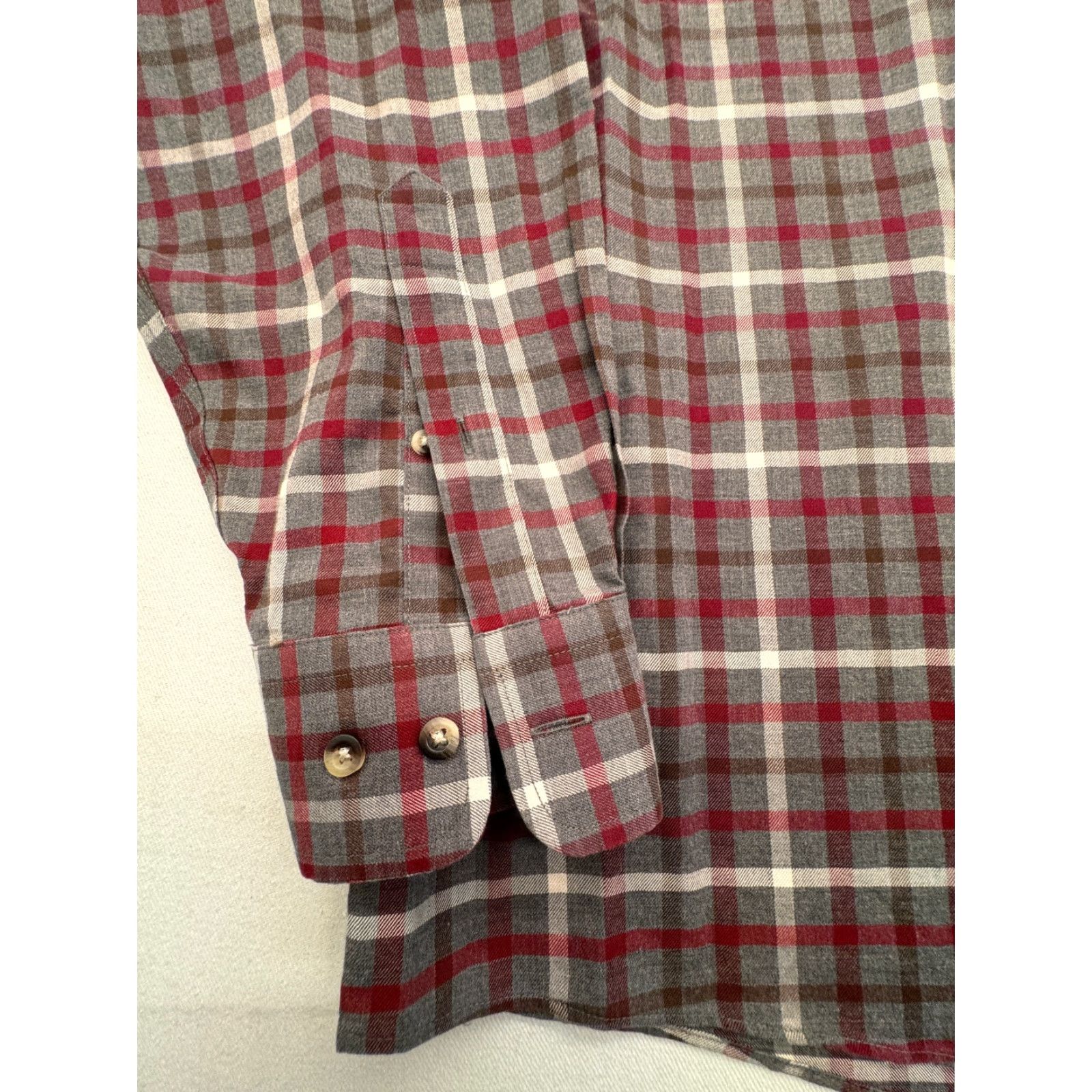 Jos. A. Bank Jos. A. Banks Long Sleeve Button-Up Mens XL Check Shirt 100% Cotton Multicolor Knit Traveler Size US XL / EU 56 / 4 - 3 Thumbnail