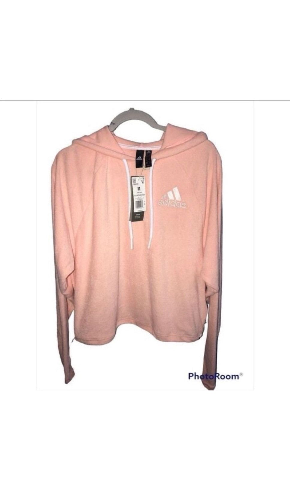 Adidas NWT Adidas Women’s Hazcor & Whtmel Coral/White Hoodie Size M Size M / US 6-8 / IT 42-44 - 2 Thumbnail