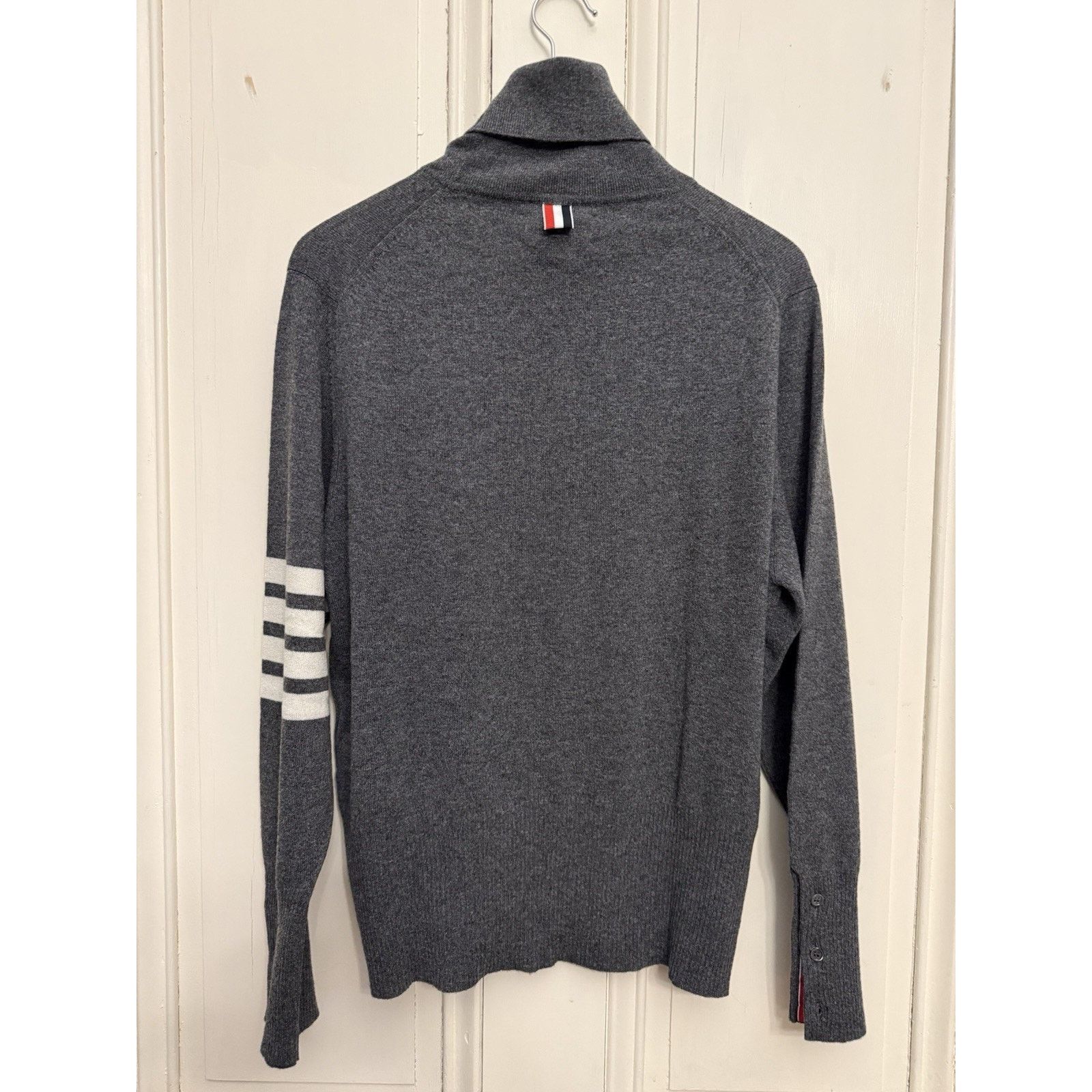 Thom Browne NWT $1700 Thom Browne Cashmere Turtleneck Made in Scotland. Size US XXL / EU 58 / 5 - 2 Thumbnail