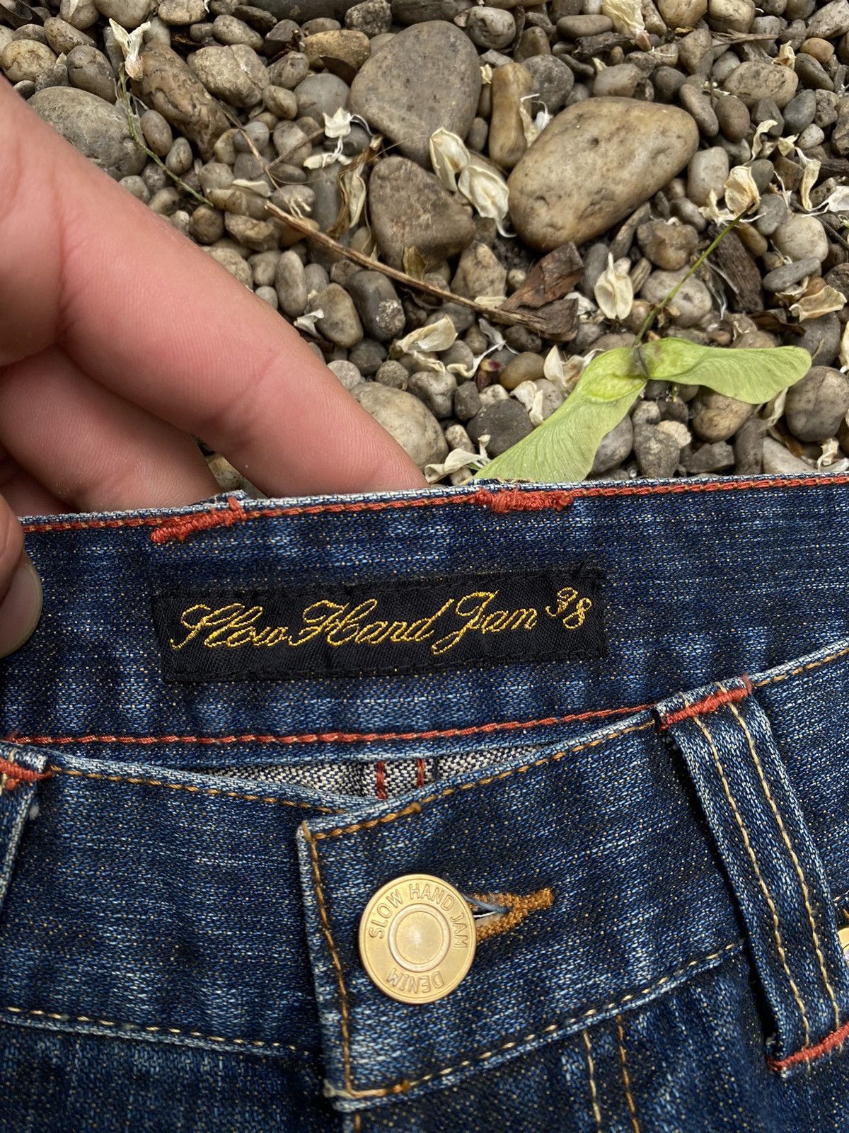 Japanese Brand Slow Hand Jam Distressed Flared Jeans Size 26" / US 2 / IT 38 - 5 Thumbnail