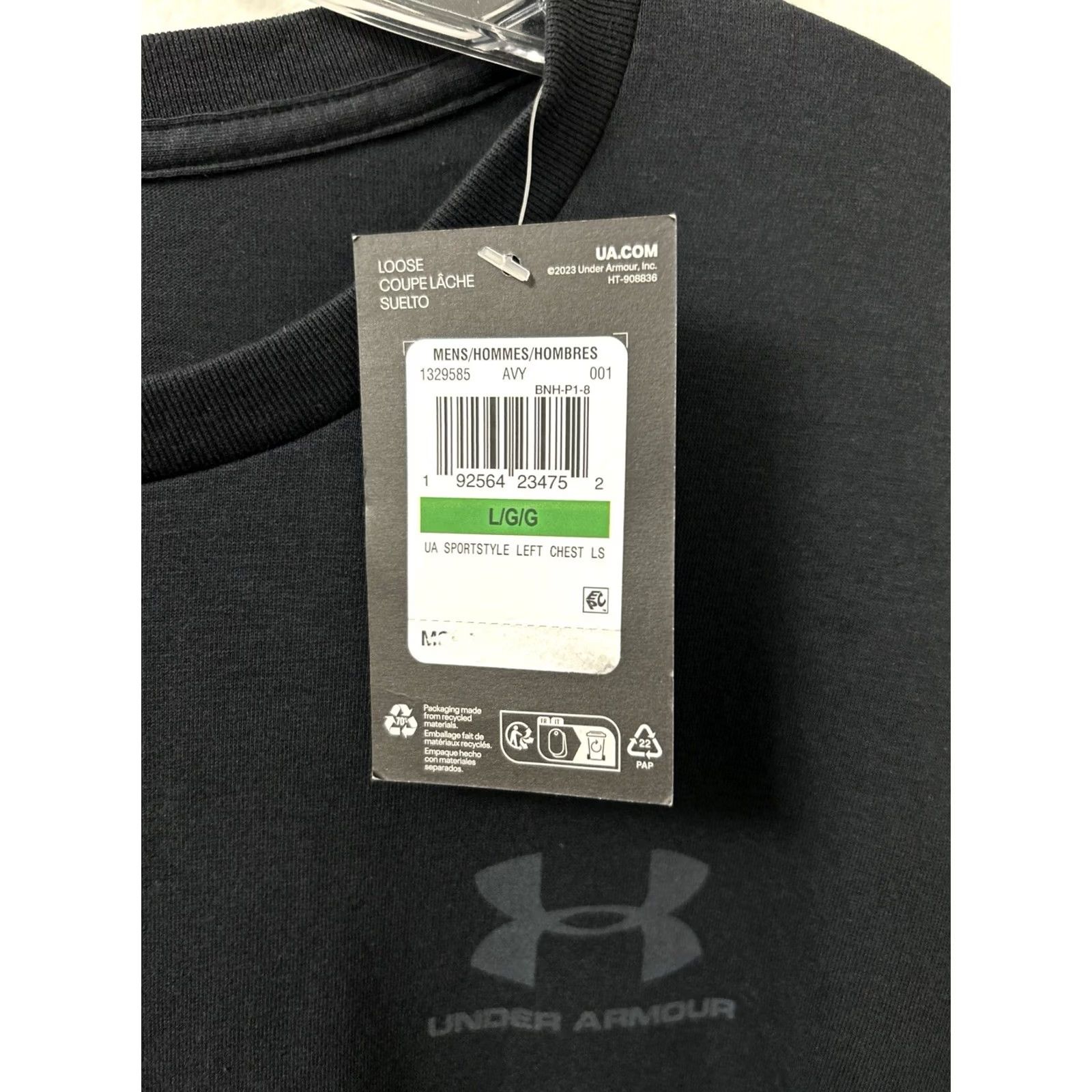 Under Armour Under Armour Shirt Mens Size L Black Sportstyle Left Chest Long Sleeve NWT Size US L / EU 52-54 / 3 - 5 Thumbnail