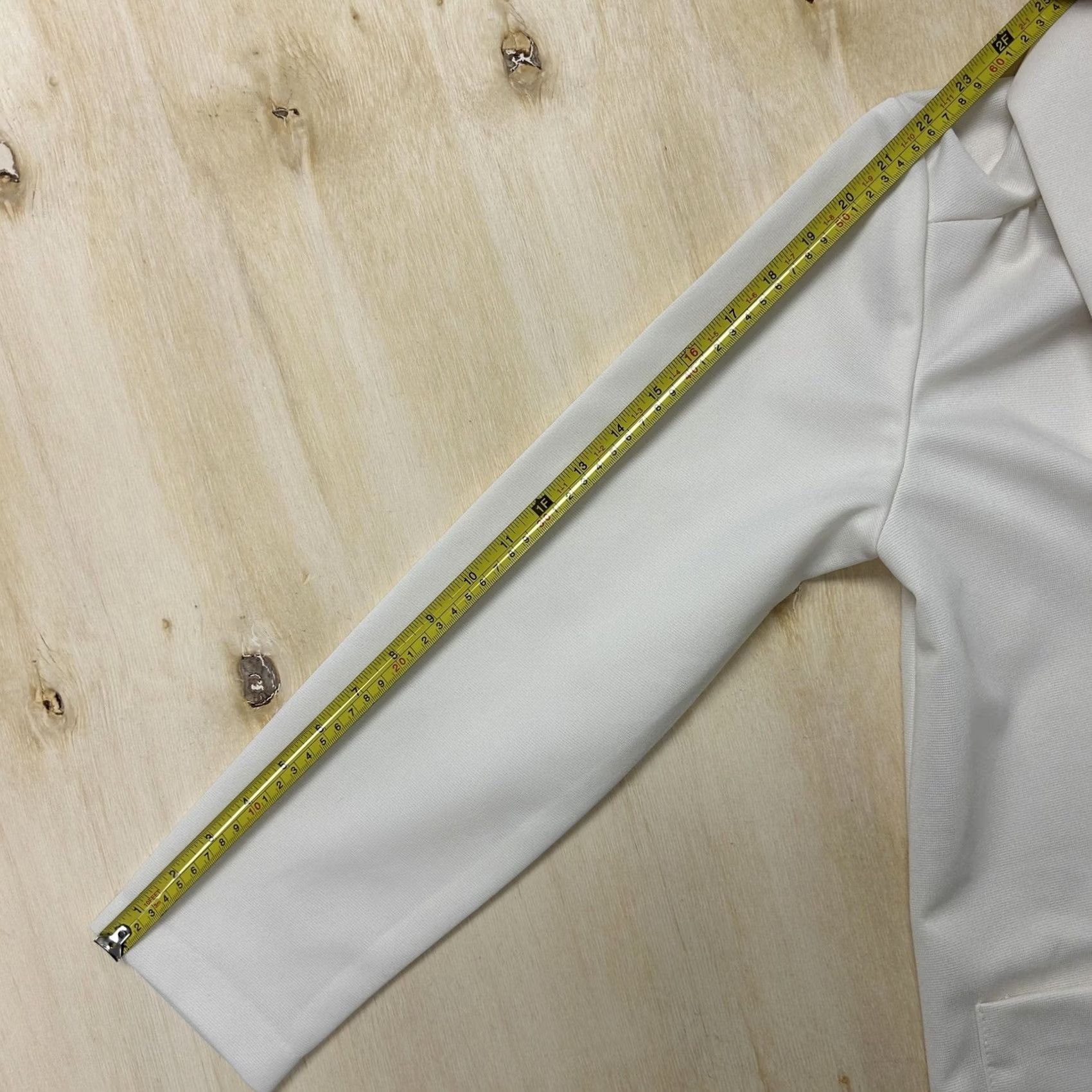 Blair Blair Blazer Jacket Womens L White Knit Open Front Pockets Unlined Casual Size L / US 10 / IT 46 - 5 Thumbnail