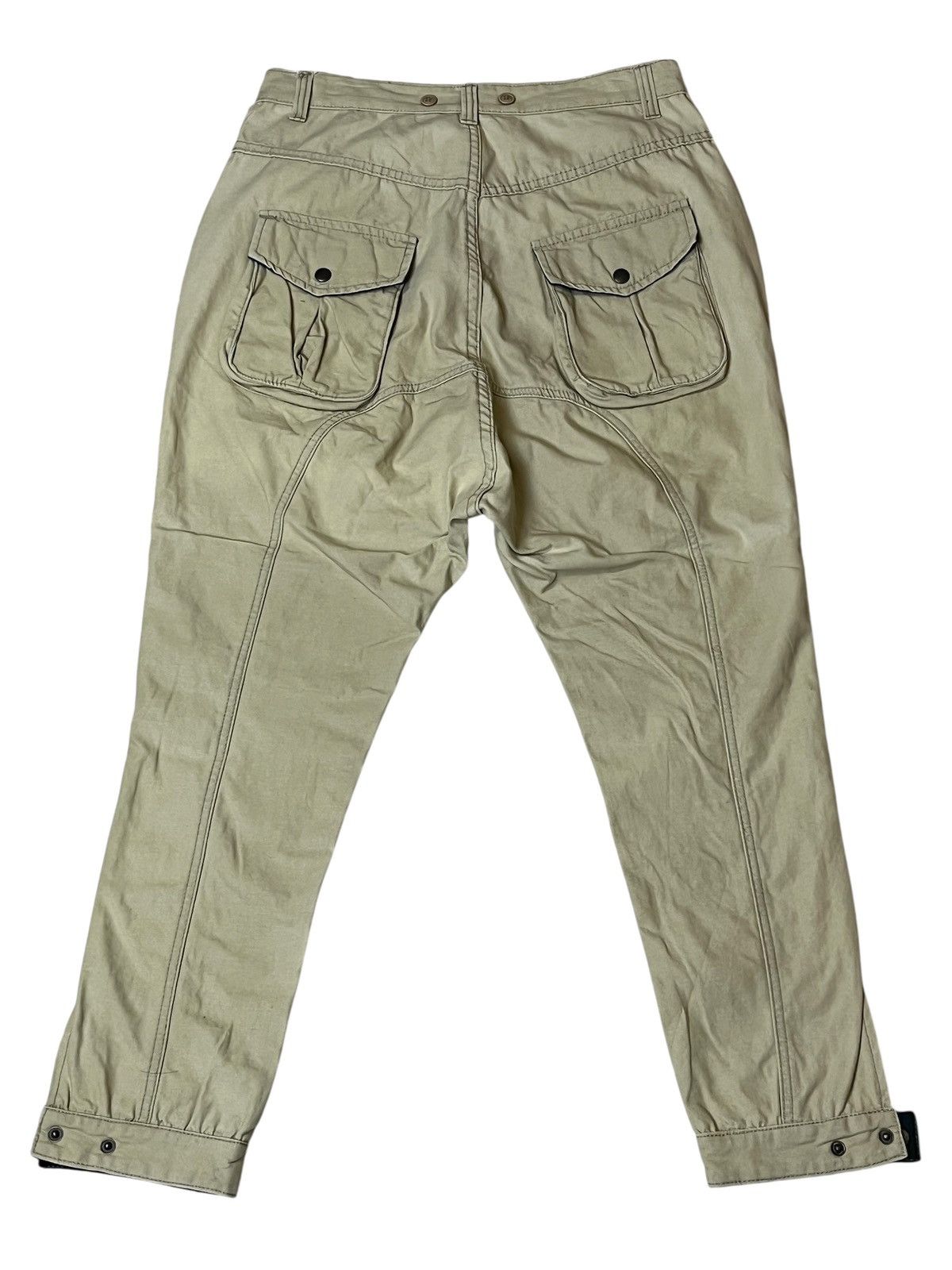 Japanese Brand Sick y2k japanese amekaji JUNGLE STORM drop crotch pants Size US 32 / EU 48 - 3 Thumbnail