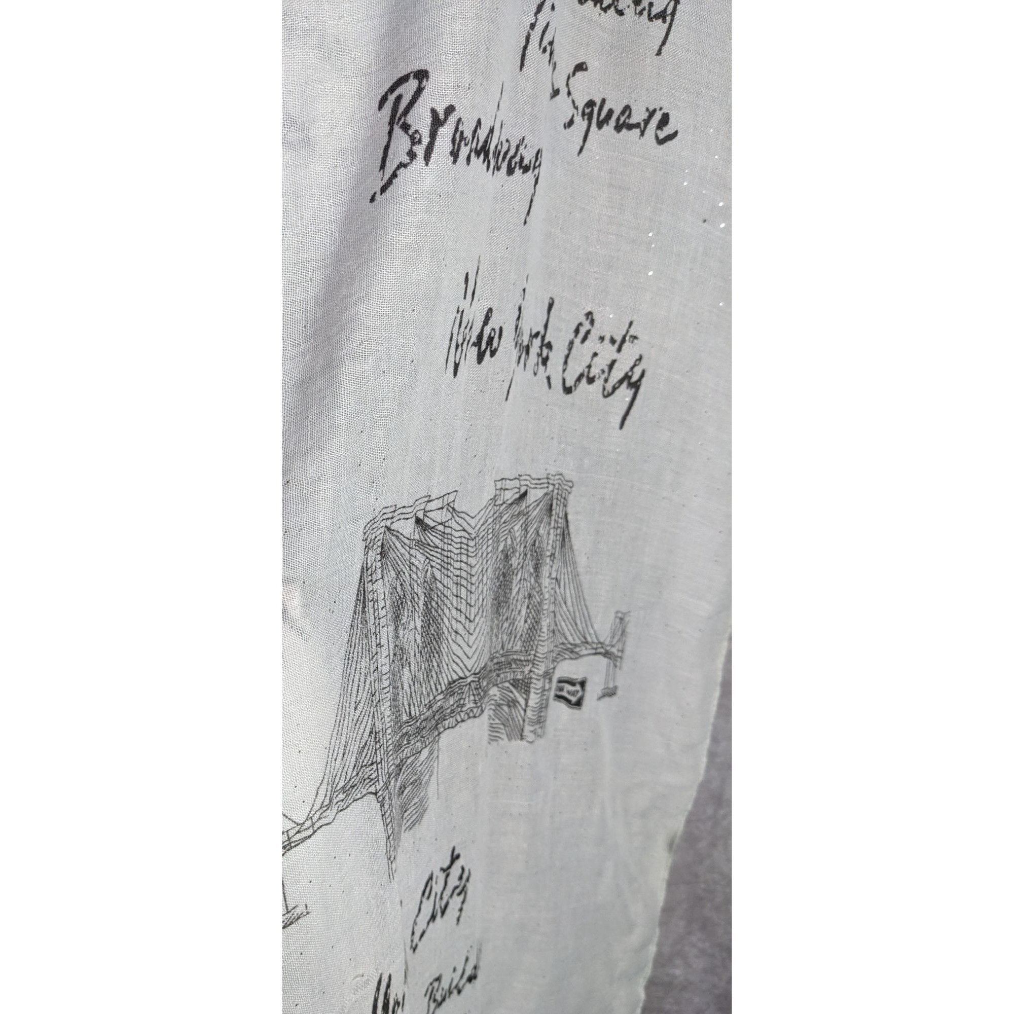 Other New York City Souvenir Scarf Statue Of Liberty & Skyline Pri Size ONE SIZE - 8 Thumbnail