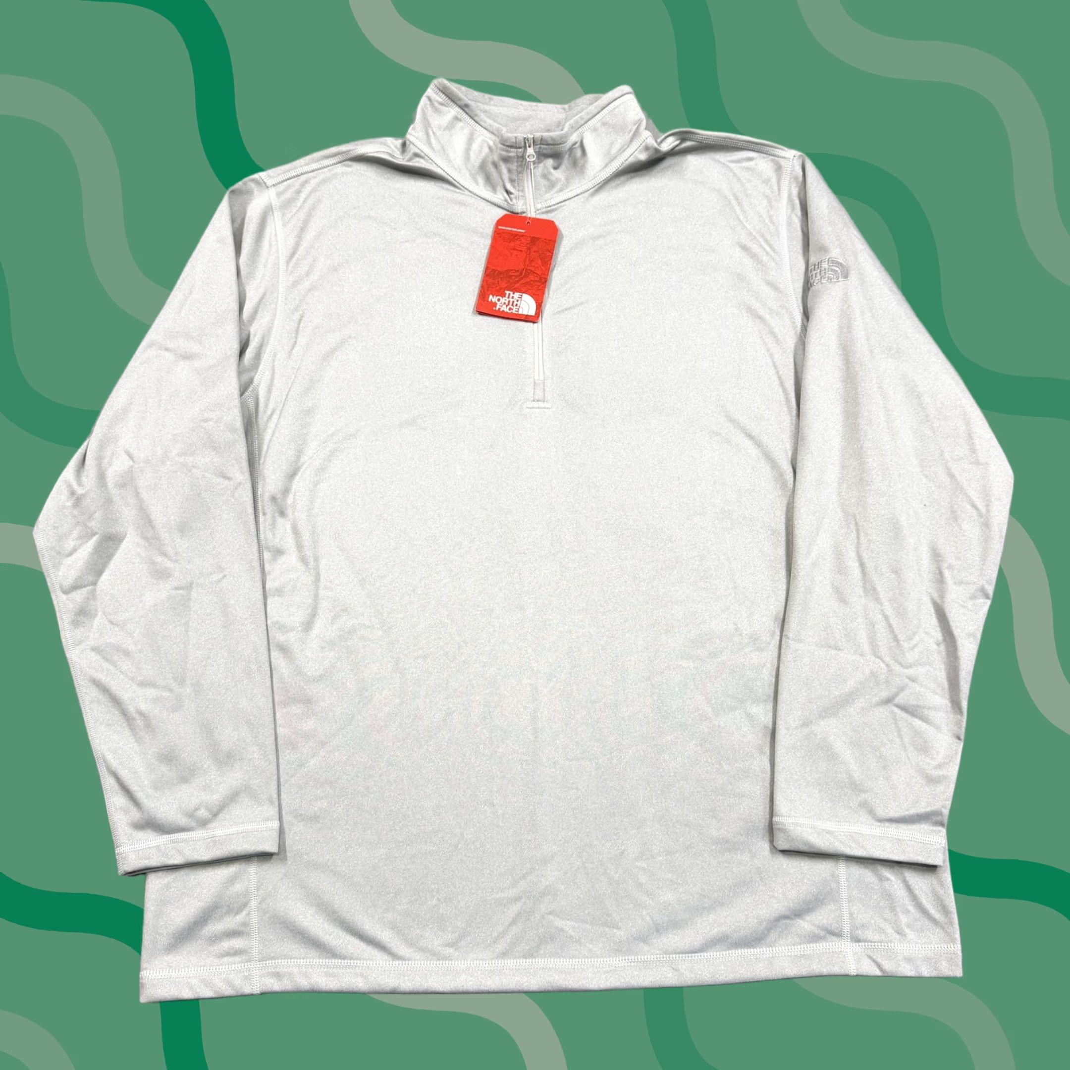 The North Face The North Face Pullover Mens 2XL Gray Tech 1/4 Zip Fleece Long Sleeve Top Hiking Size US XXL / EU 58 / 5 - 1 Thumbnail