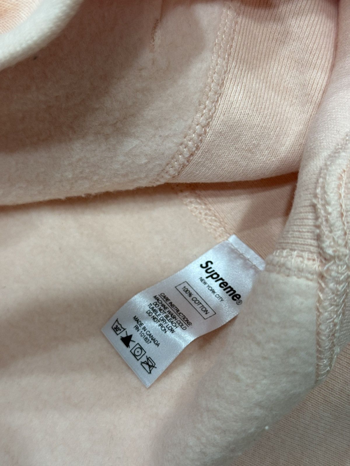 Supreme Supreme FW16 Peach Box Logo Hoodie Size US M / EU 48-50 / 2 - 14 Thumbnail