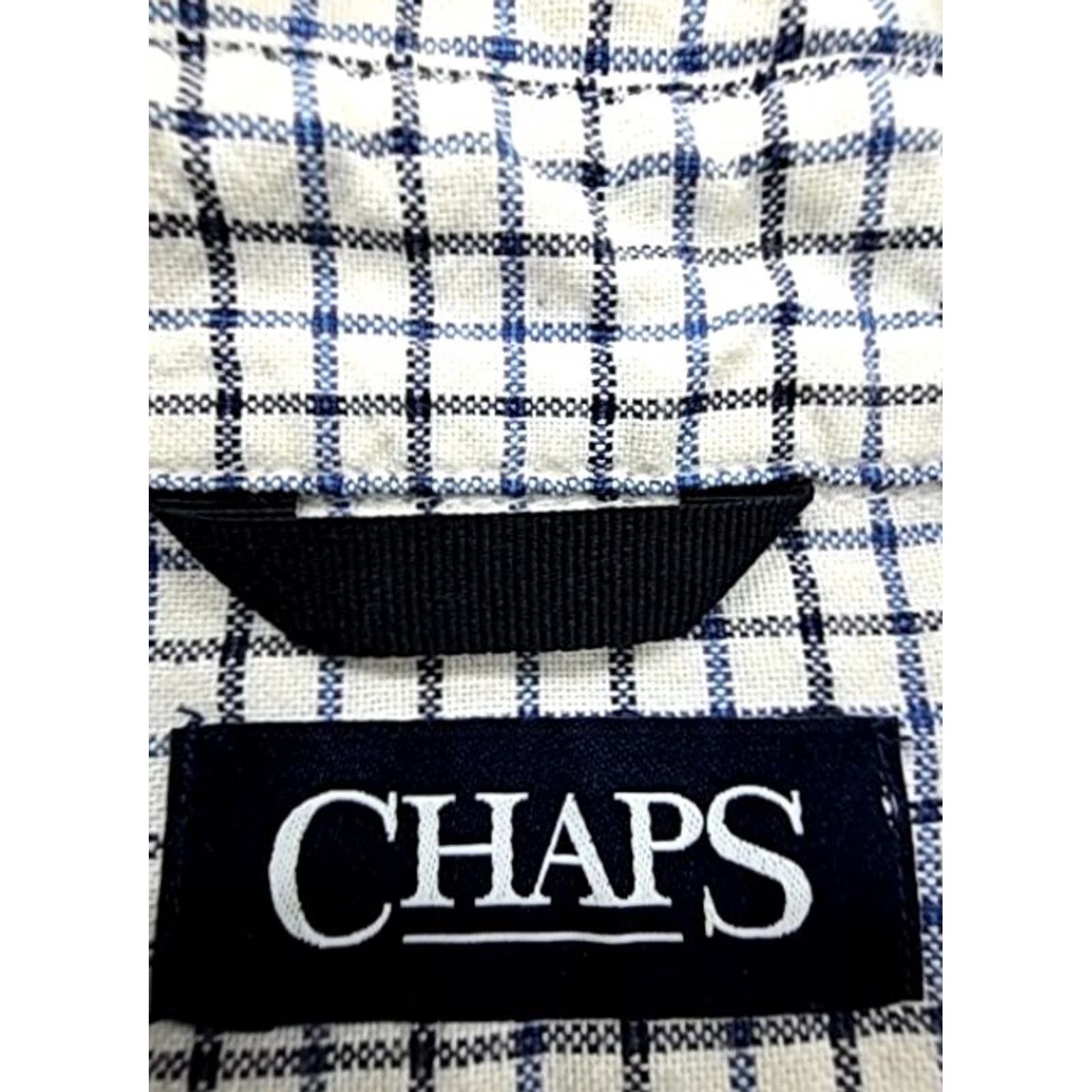 Chaps Chaps Blue Gingham Long Sleeve Button Down Shirt Mens M Cotton 100% Shirt Size US M / EU 48-50 / 2 - 4 Thumbnail
