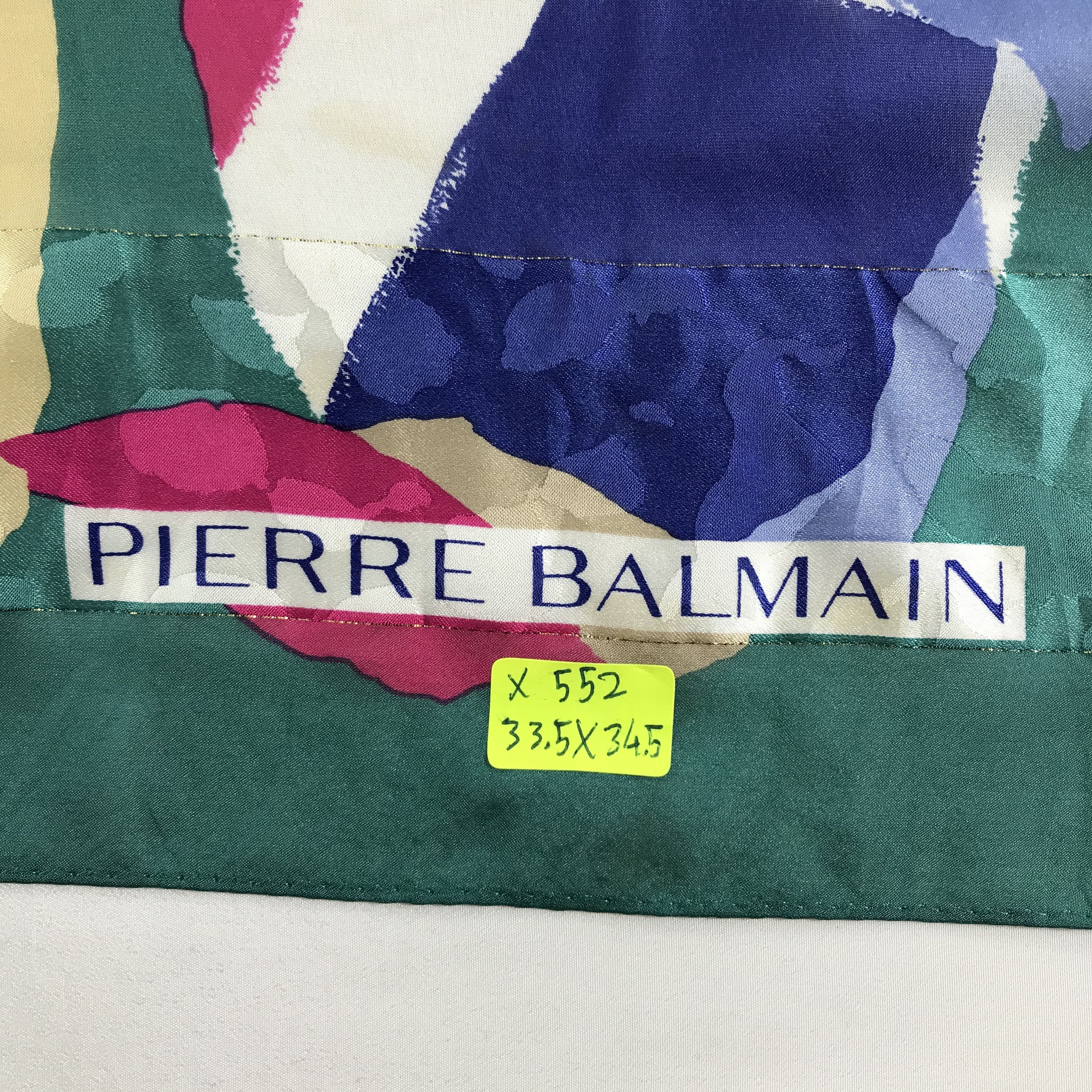 Pierre Balmain Vintage Pierre Balmain Silk scarf Size ONE SIZE - 6 Thumbnail