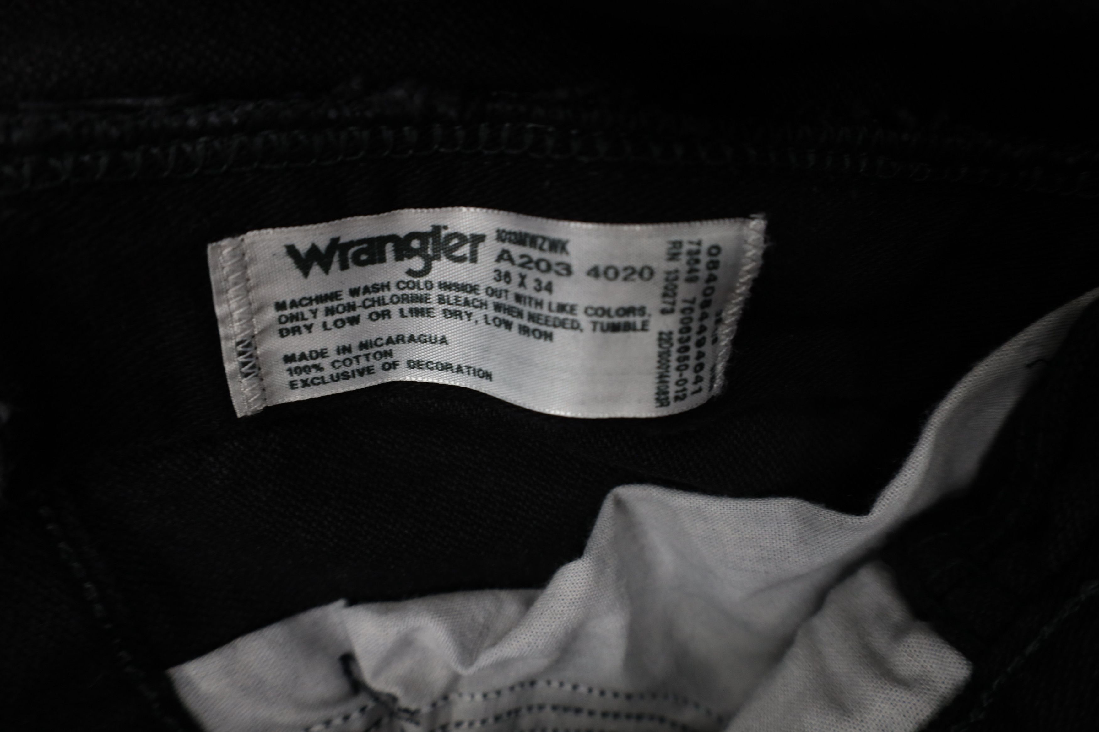 Wrangler Vintage Wrangler Western Bootcut Denim Jeans Black Cotton Size US 36 / EU 52 - 9 Thumbnail