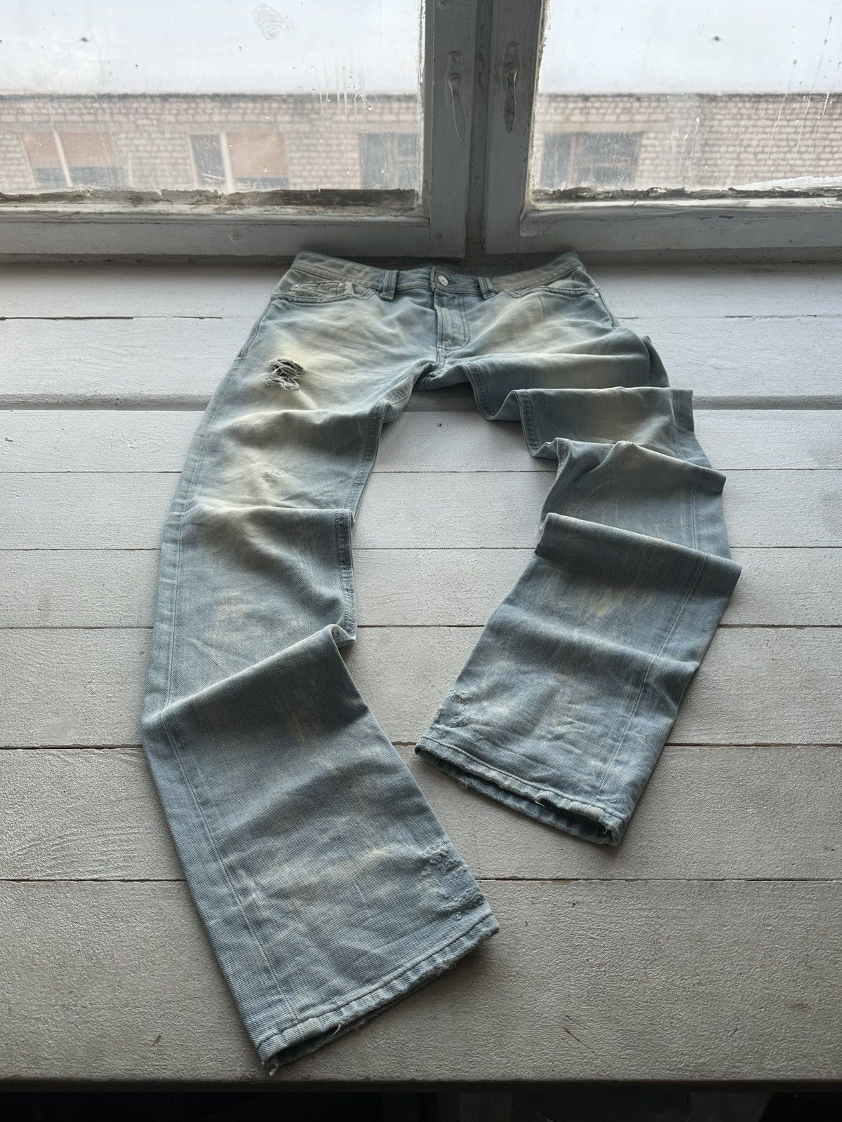Diesel 🚨 RARE DIESEL MEN DENIM JEANS AVANT GARDE IFSIXWASNINE Y2K Size US 34 / EU 50 - 1 Thumbnail