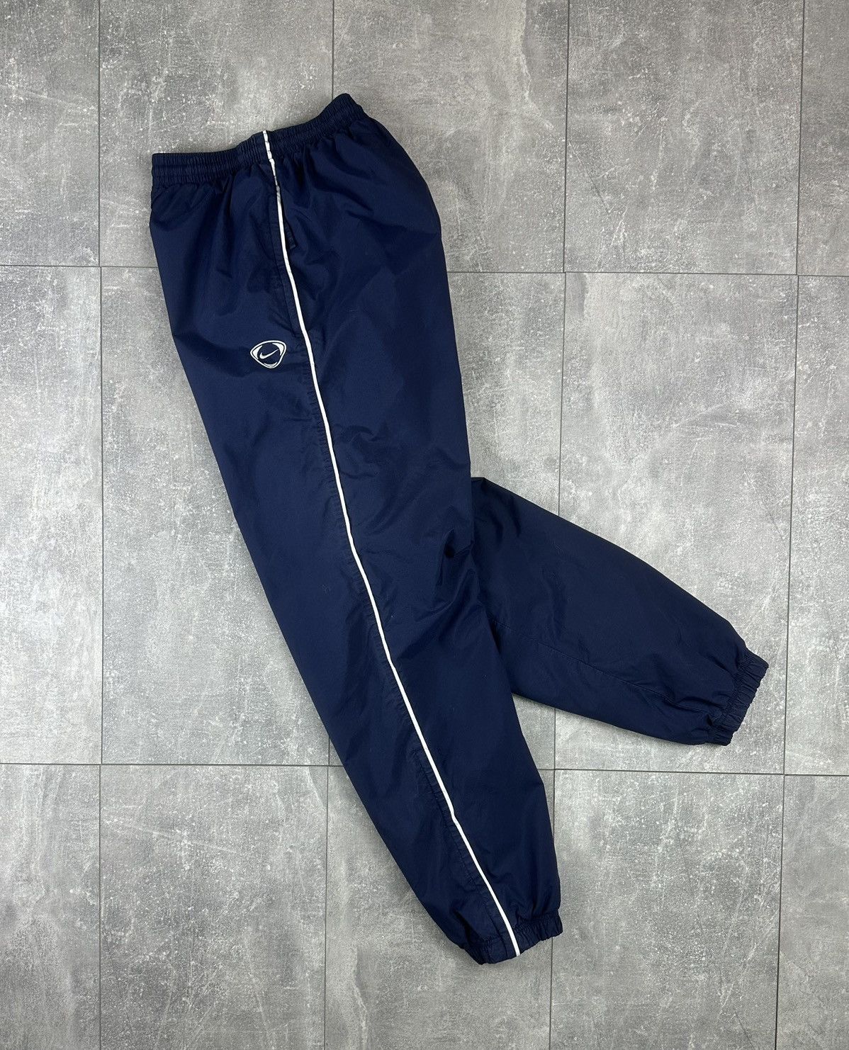 Nike Nike Vintage Nylon 2000S Swoosh Striped Track Nylon Pants Size US 34 / EU 50 - 1 Thumbnail