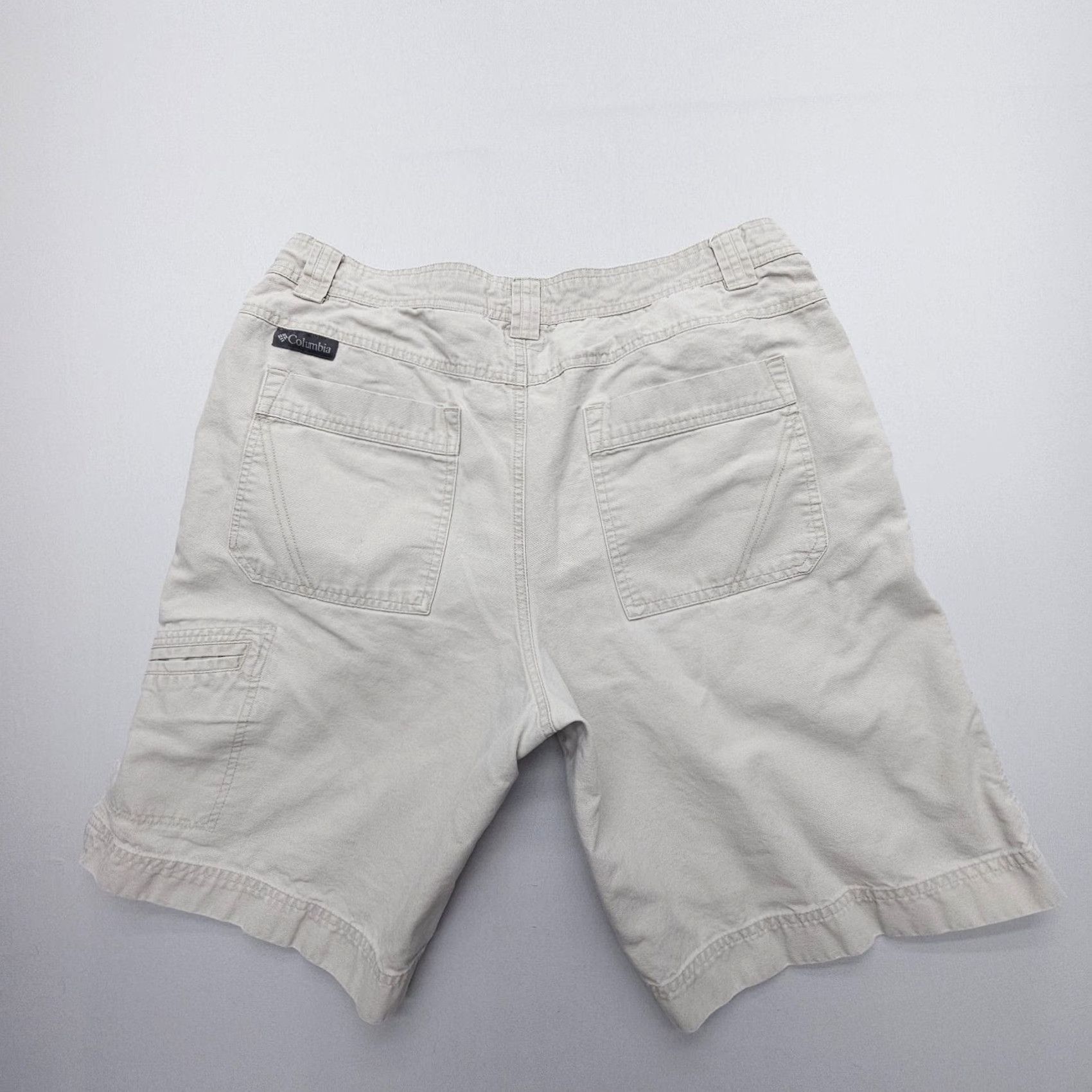 Vintage Columbia Canvas Shorts Mens 36 Ivory Cotton Outdoor Camp Work Casual Travel Size US 36 / EU 52 - 2 Thumbnail