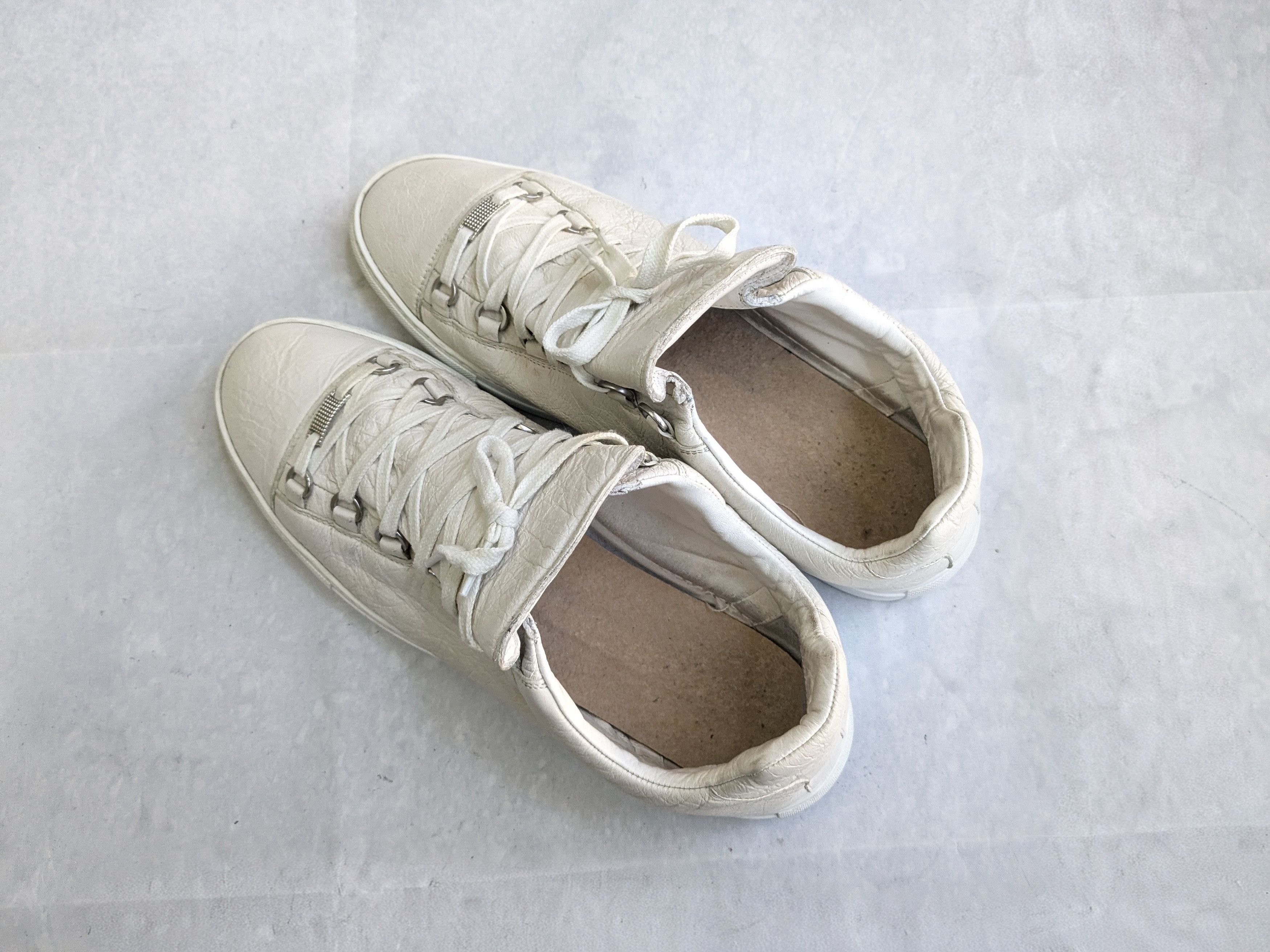 Balenciaga Balenciaga Arena Sneakers White 13 Low Tops Leather Size US 13 / EU 46 - 14 Thumbnail