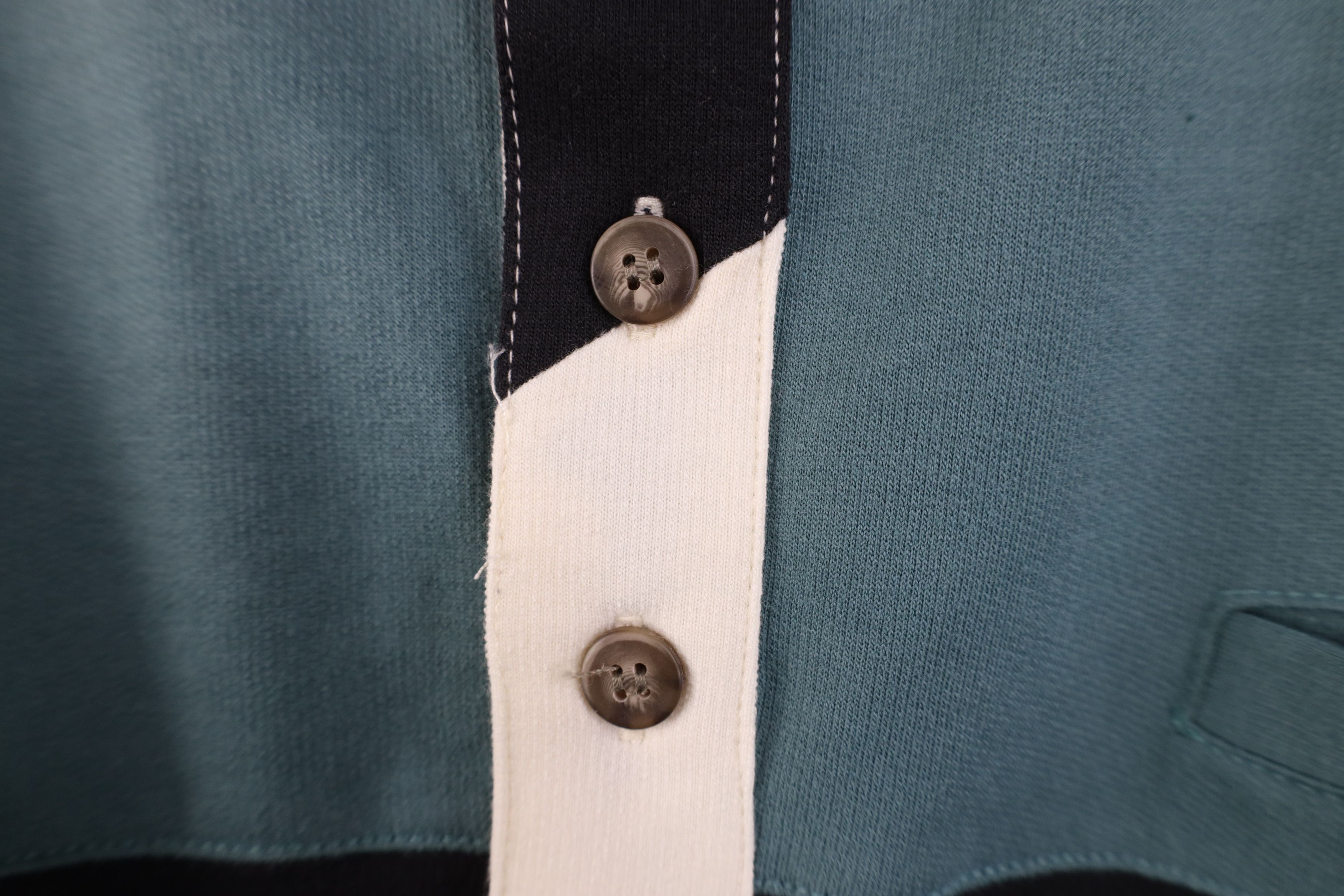 Vintage Vintage 90s Streetwear Block Pullover Long Sleeve Rugby Polo Size US XL / EU 56 / 4 - 9 Thumbnail