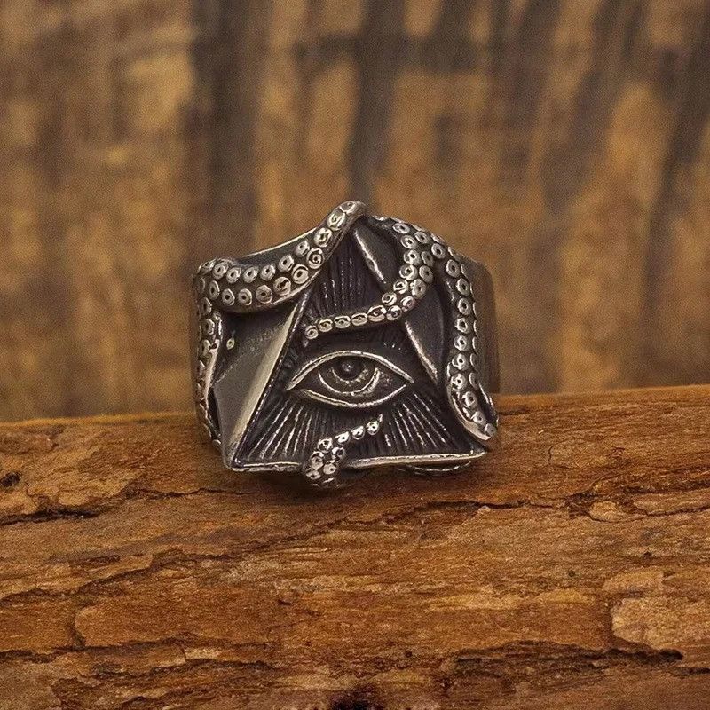 Jewelry × Vintage Retro Eye Octopus Ring Size ONE SIZE - 2 Thumbnail