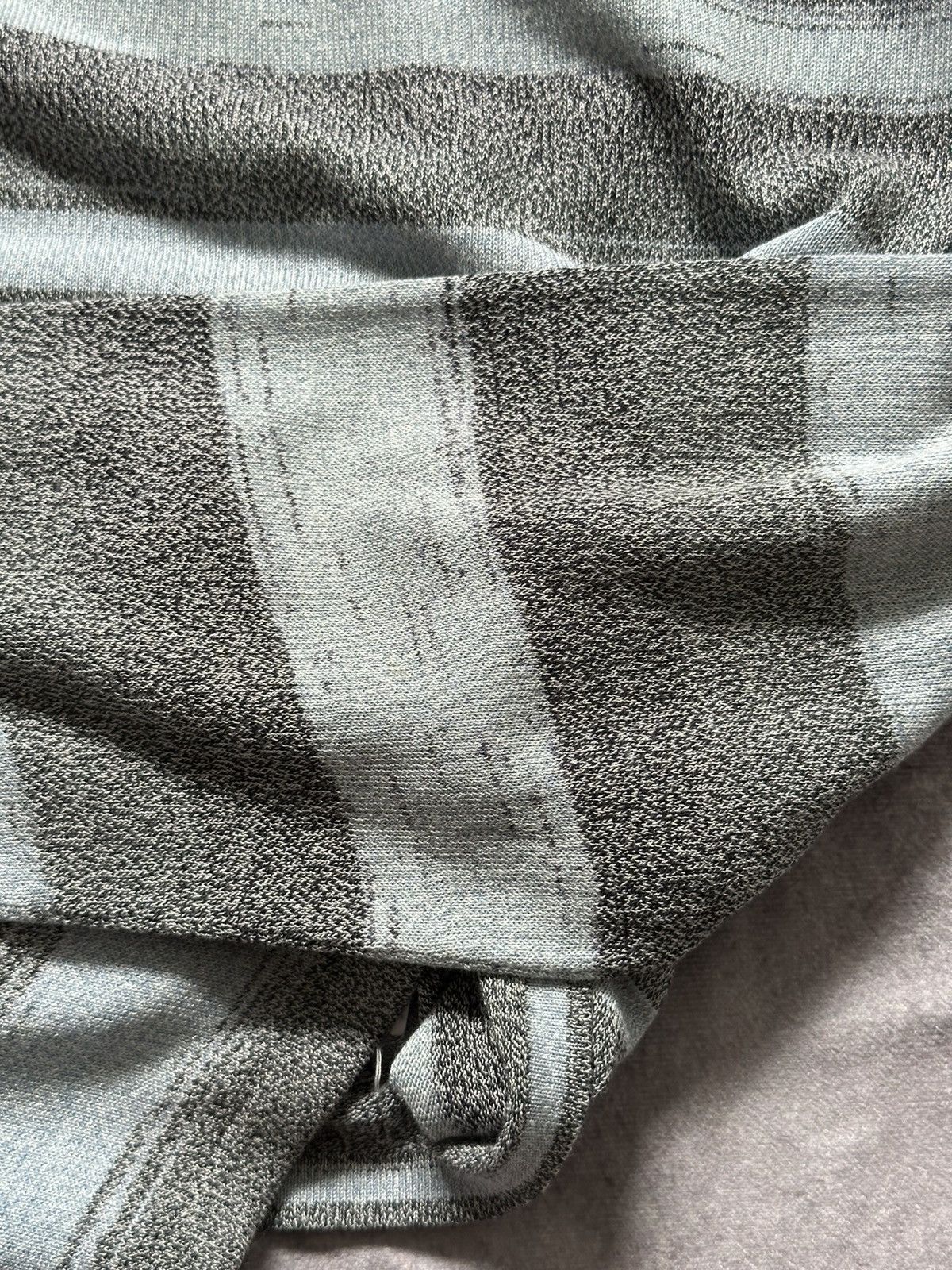 Armani Collezioni Armani Collezioni Mens Gingham Sweater XL Gray Blue Size US XL / EU 56 / 4 - 11 Thumbnail