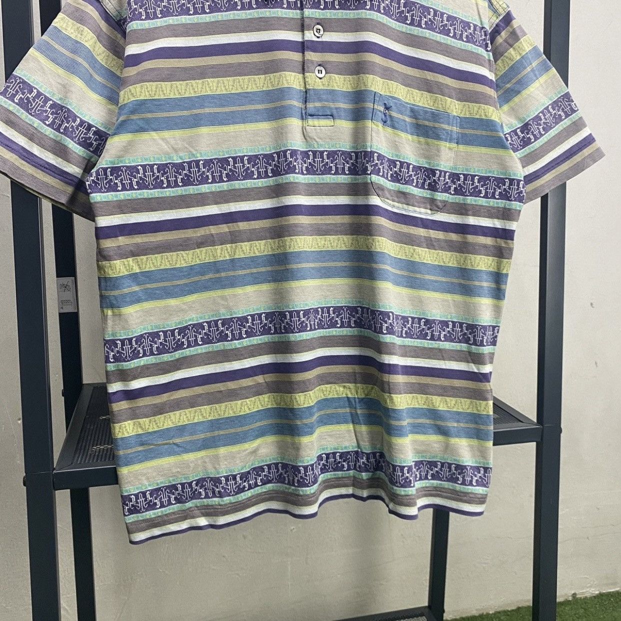 Yves Saint Laurent Vintage Yves Saint Laurent YSL Pour Homme Jacquard Stripe Size US M / EU 48-50 / 2 - 4 Thumbnail