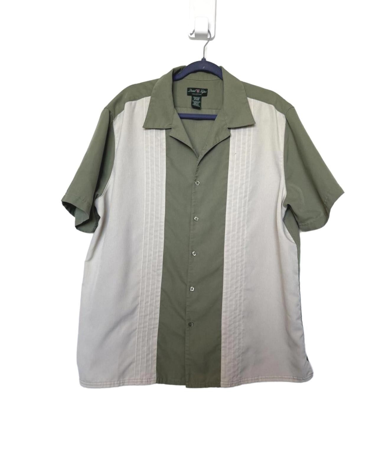 David Taylor David Taylor Mens Reto Camp Collar Button Up Shirt Size US L / EU 52-54 / 3 - 2 Thumbnail