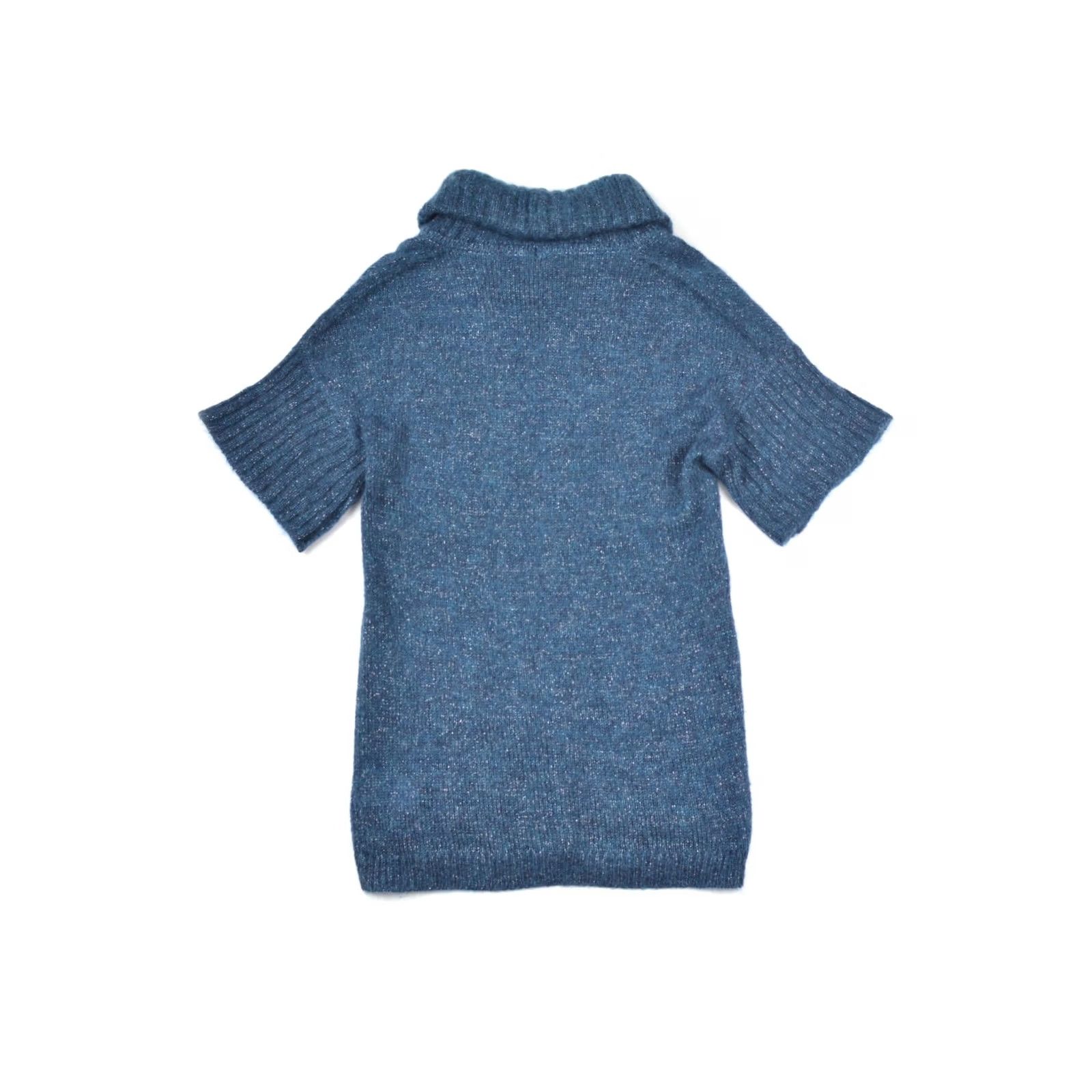 Escada Escada Sport Sandrine Storm High Neck Mohair Wool Sweater S Blue Womens 90s Fashion Tunic 5003104 Size S / US 4 / IT 40 - 7 Thumbnail