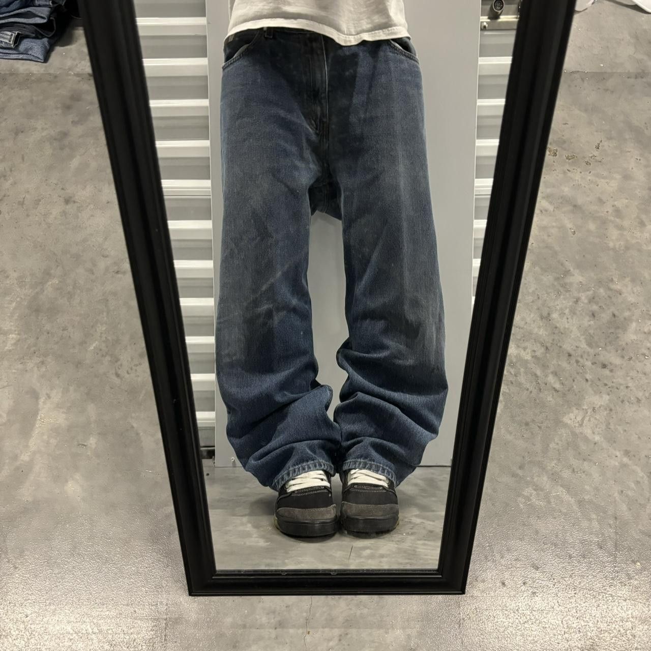 Japanese Brand × Vintage Crazy Vintage Y2K/2000s Grunge Faded Medium Wash Denim Jeans! Size US 36 / EU 52 - 1 Thumbnail