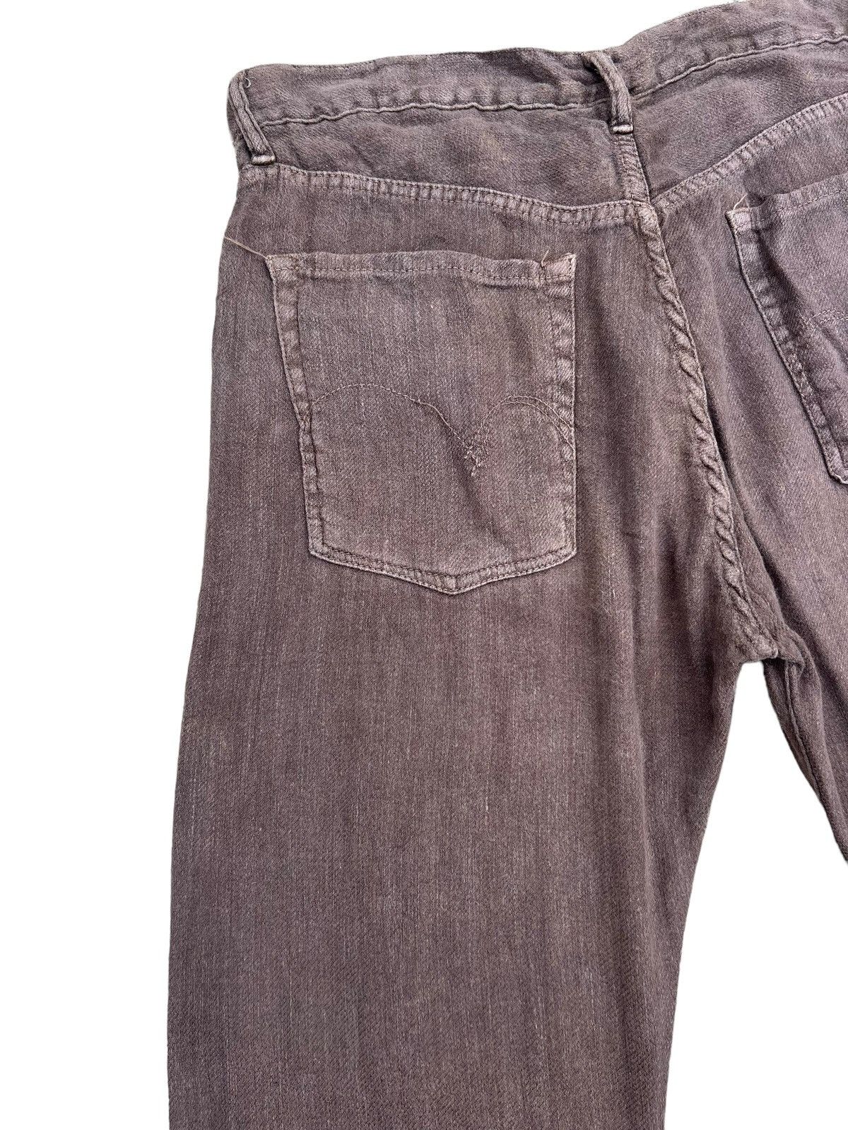 45rpm Vintage 45rpm Japan Brown Linen Jeans Size US 31 - 13 Thumbnail