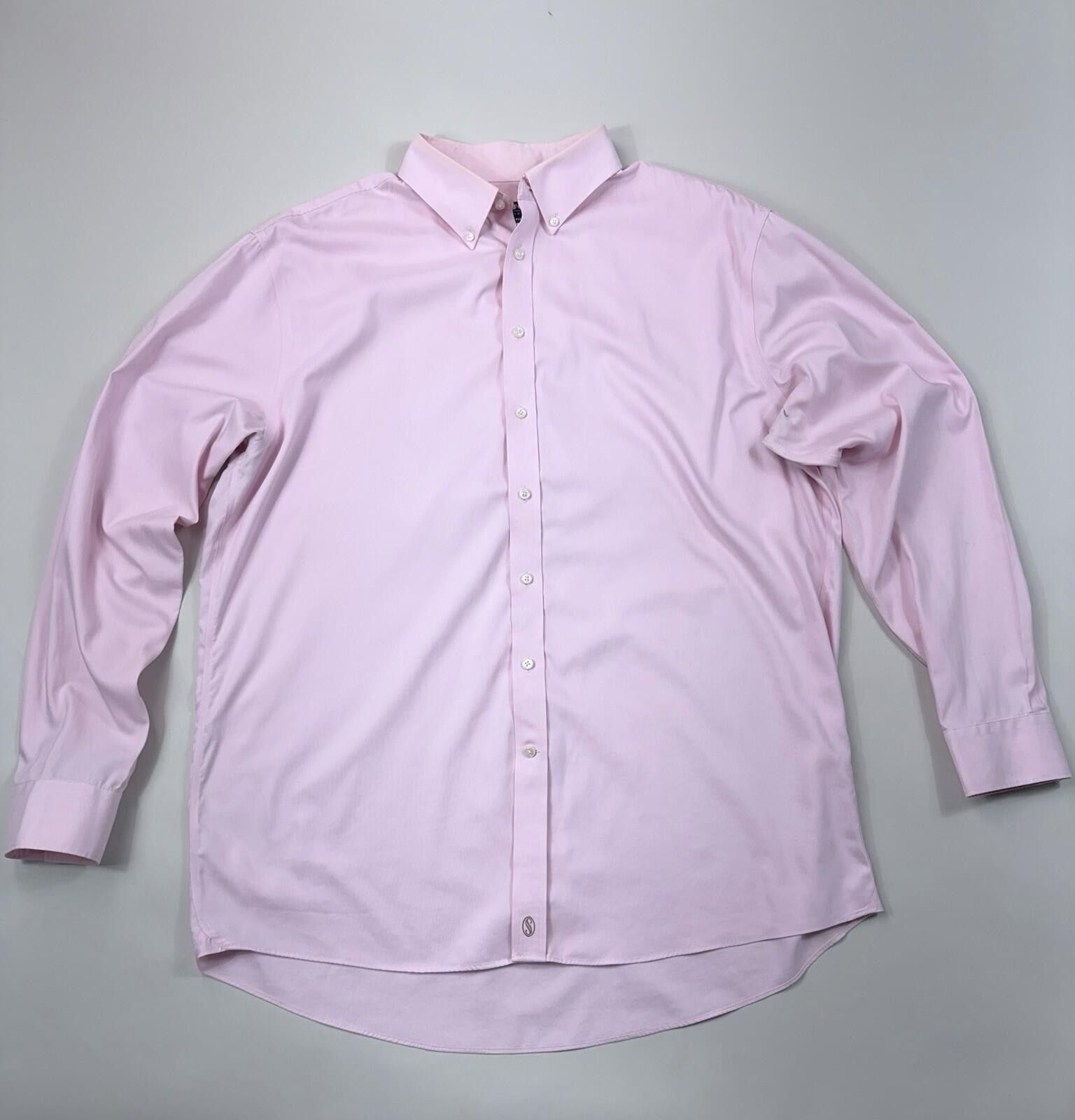 Stafford Stafford Men’s Pink Regular Dress Shirt Size 17 1/2 Size 38R - 1 Thumbnail