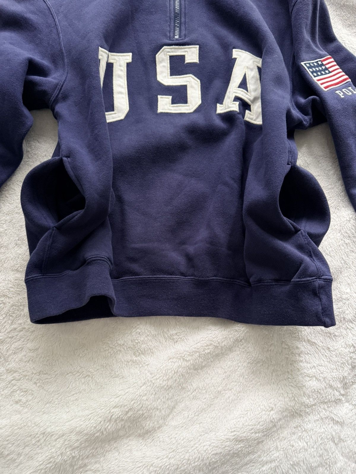 Polo Ralph Lauren polo ralph lauren USA quarter zip patch sweatshirt Size US S / EU 44-46 / 1 - 5 Thumbnail