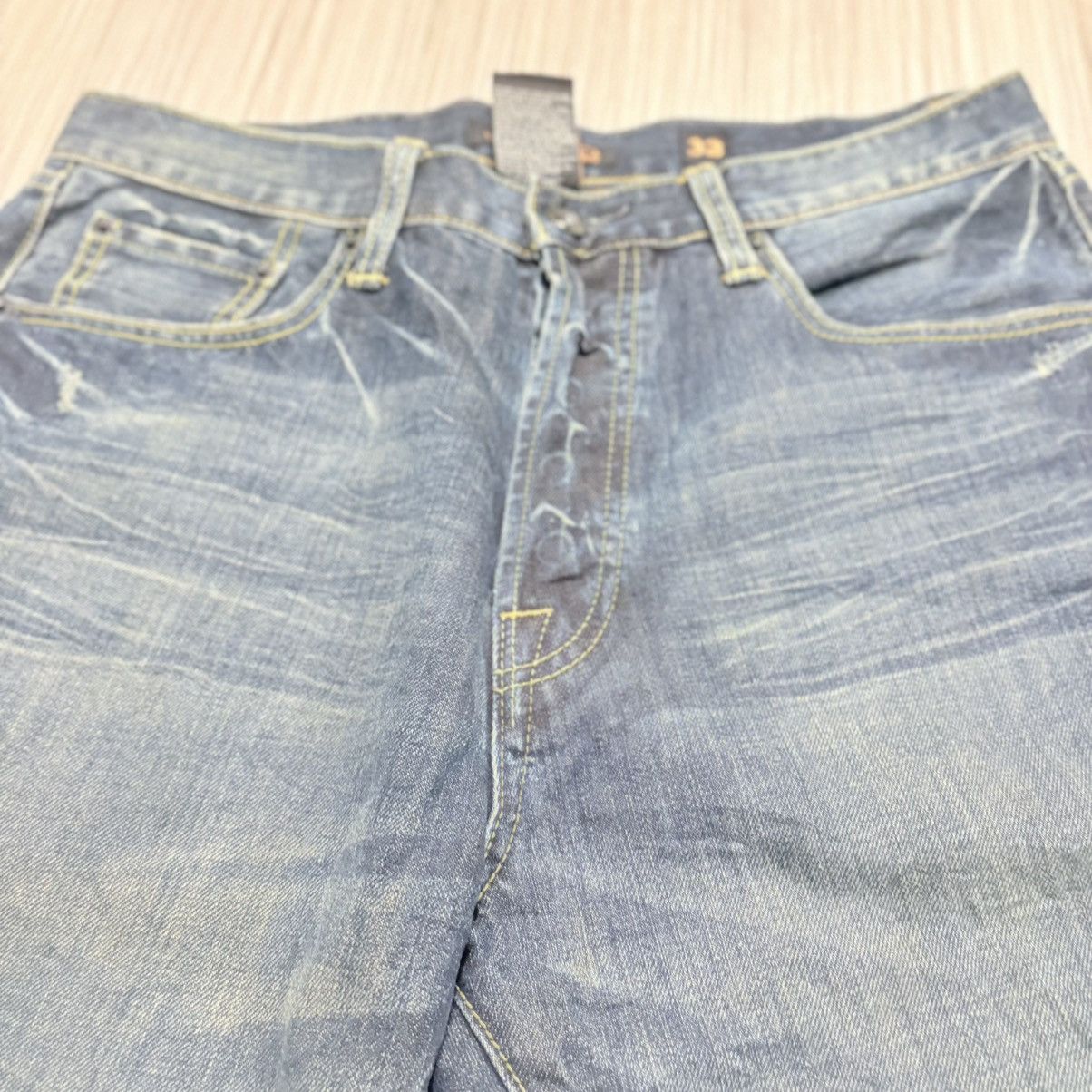 Ed Hardy Ed Hardy by Christian Audigier Distressed Jeans 32×33 Y2K Size US 32 / EU 48 - 6 Thumbnail