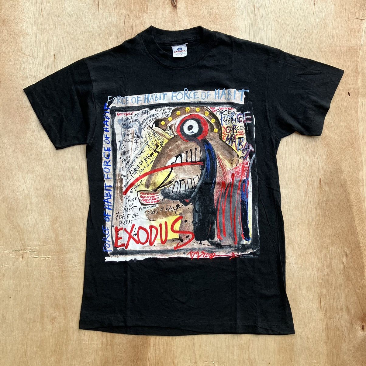 Band Tees × Vintage VINTAGE BAND TEES EXODUS FORCE OF HABIT RALPH STEAD BROCKUM Size US M / EU 48-50 / 2 - 1 Thumbnail