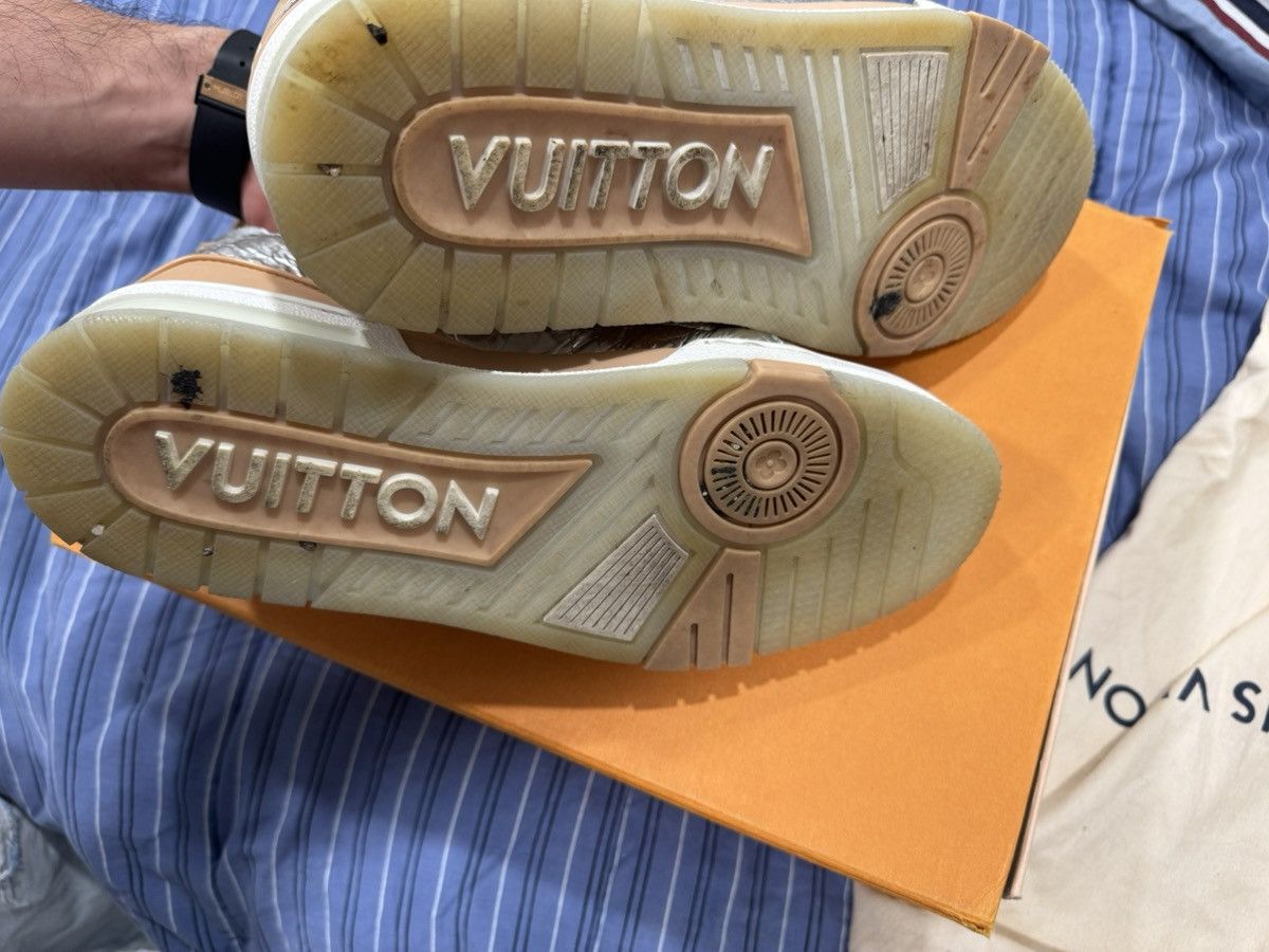 Louis Vuitton Louis Vuitton denim silver trainers men sneakers Size US 8.5 / EU 41-42 - 6 Thumbnail
