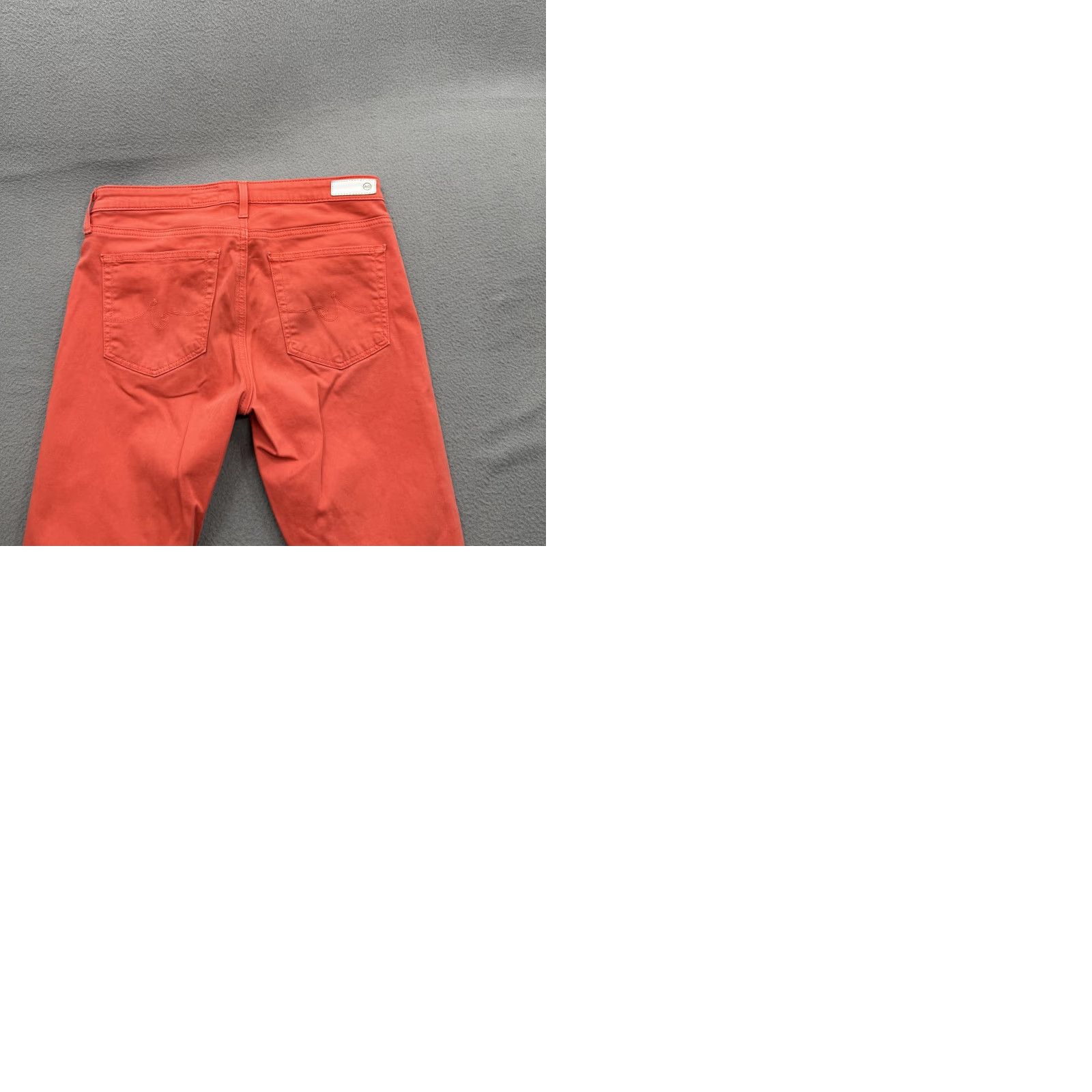 Vintage AG Adriano Goldschmied Jeans Abbey Ankle Mid Rise Super Skinny Orange 27 Womens Jeans Slim Pocket Stretch City 28.5 Inseam Size 27" / US 4 / IT 40 - 9 Thumbnail