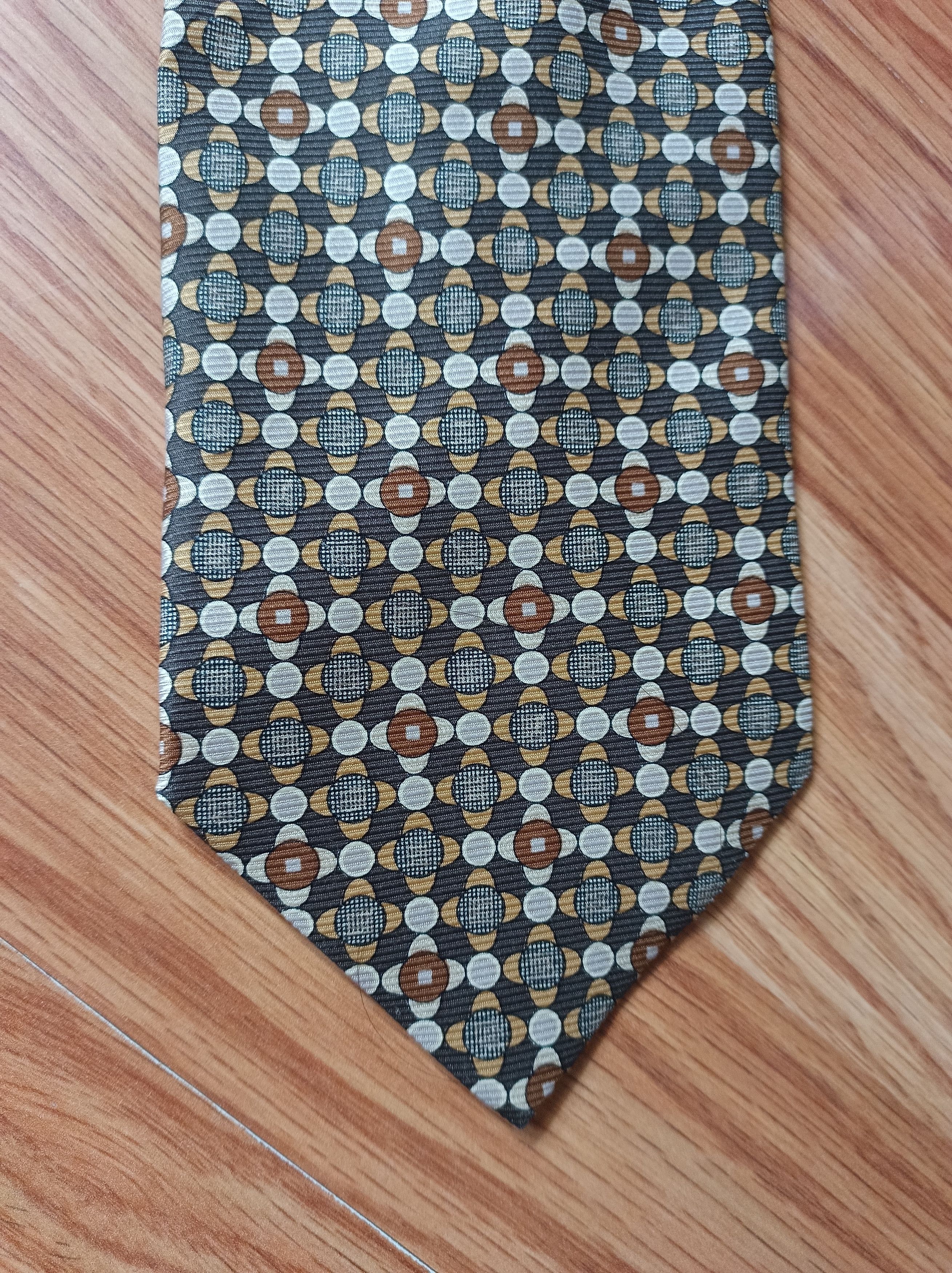 Valentino VALENTINO Cravatte Abstract Print Silk Mens Tie Size ONE SIZE - 2 Thumbnail