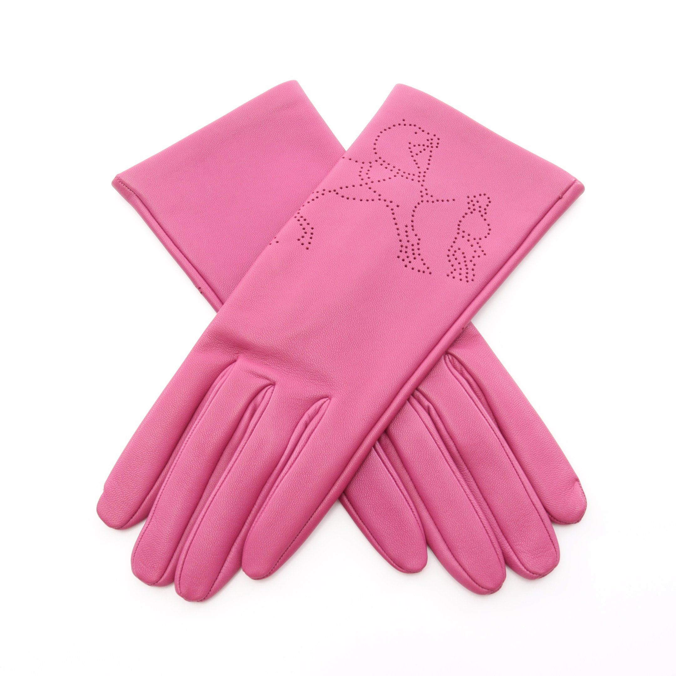 Hermes Hermes Gloves Glove Leather Pink Purple Size ONE SIZE - 1 Thumbnail