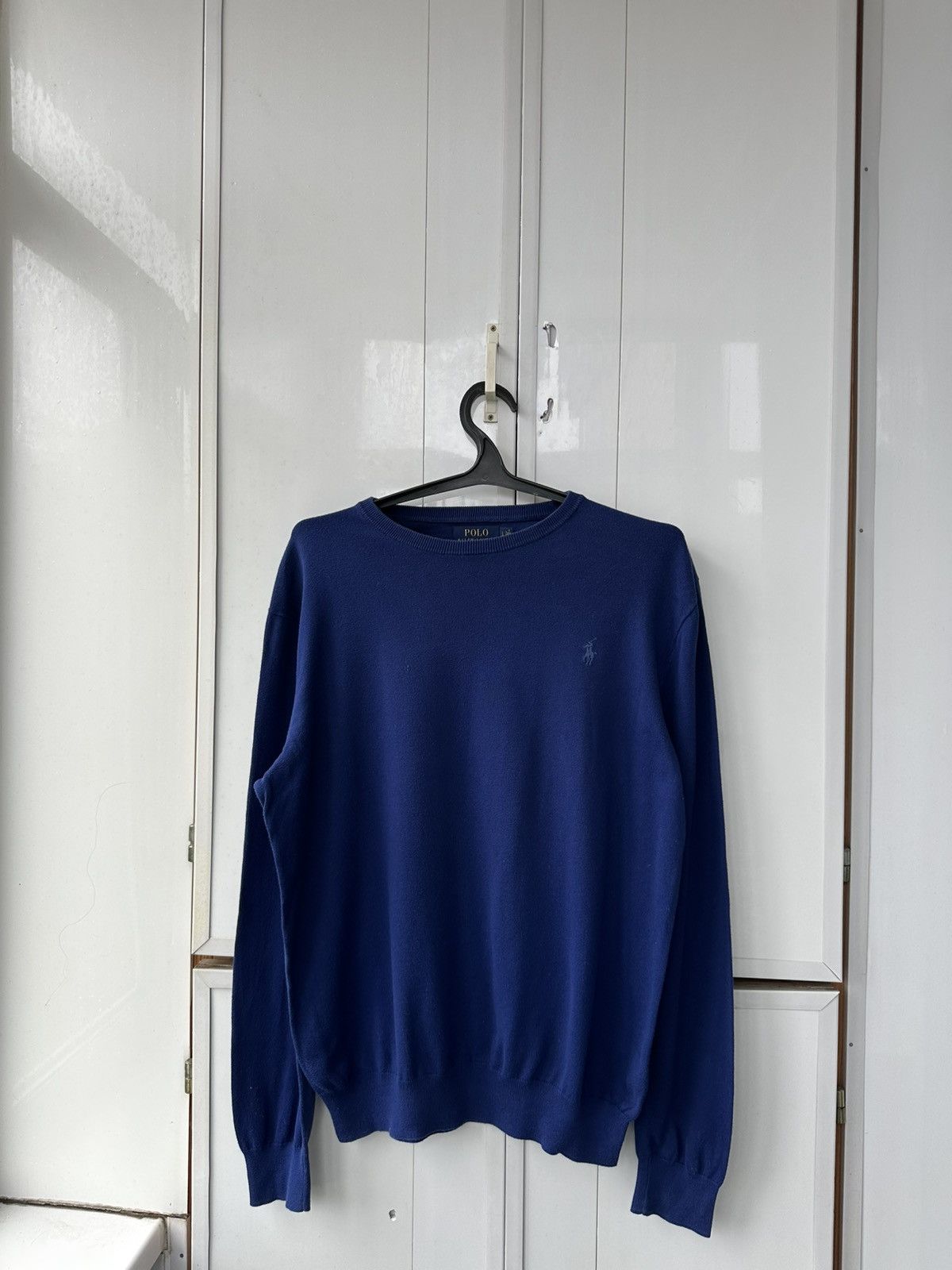 Polo Ralph Lauren Vintage Polo Ralph Lauren Blue Sweater Logo Size US L / EU 52-54 / 3 - 2 Thumbnail