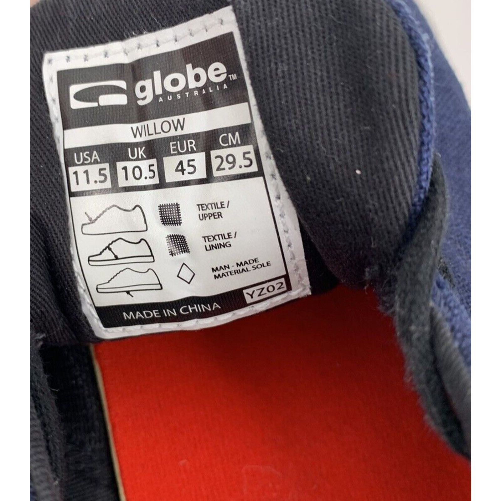 Globe Globe Willow Blue Cloth Trainers Skate Shoes Size USA Size US 10.5 / EU 43-44 - 13 Thumbnail